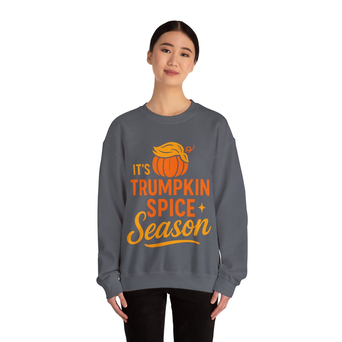 TRUMP-kin Spice Unisex Cozy Sweatshirt (Pumpkin Logo)
