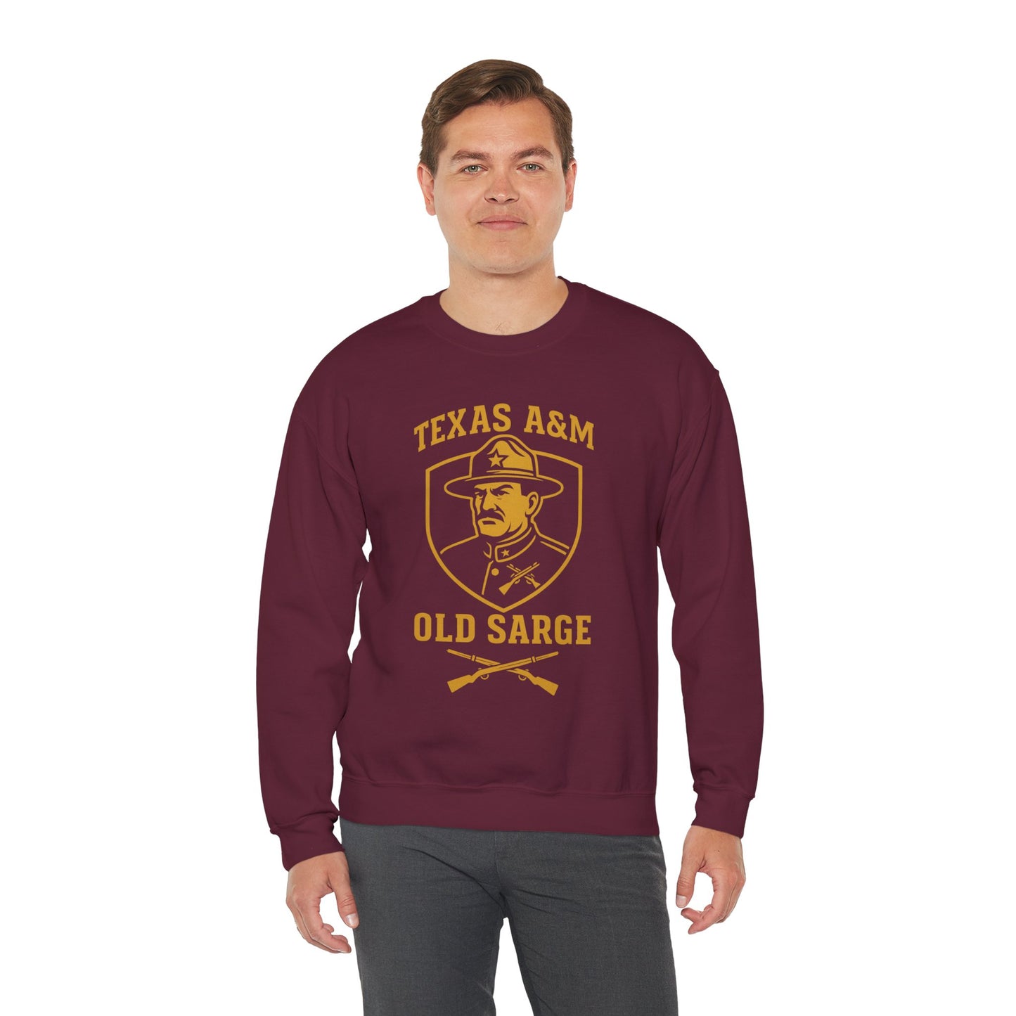 Vintage Texas A&M Old Sarge Cozy Unisex Crewneck Sweatshirt