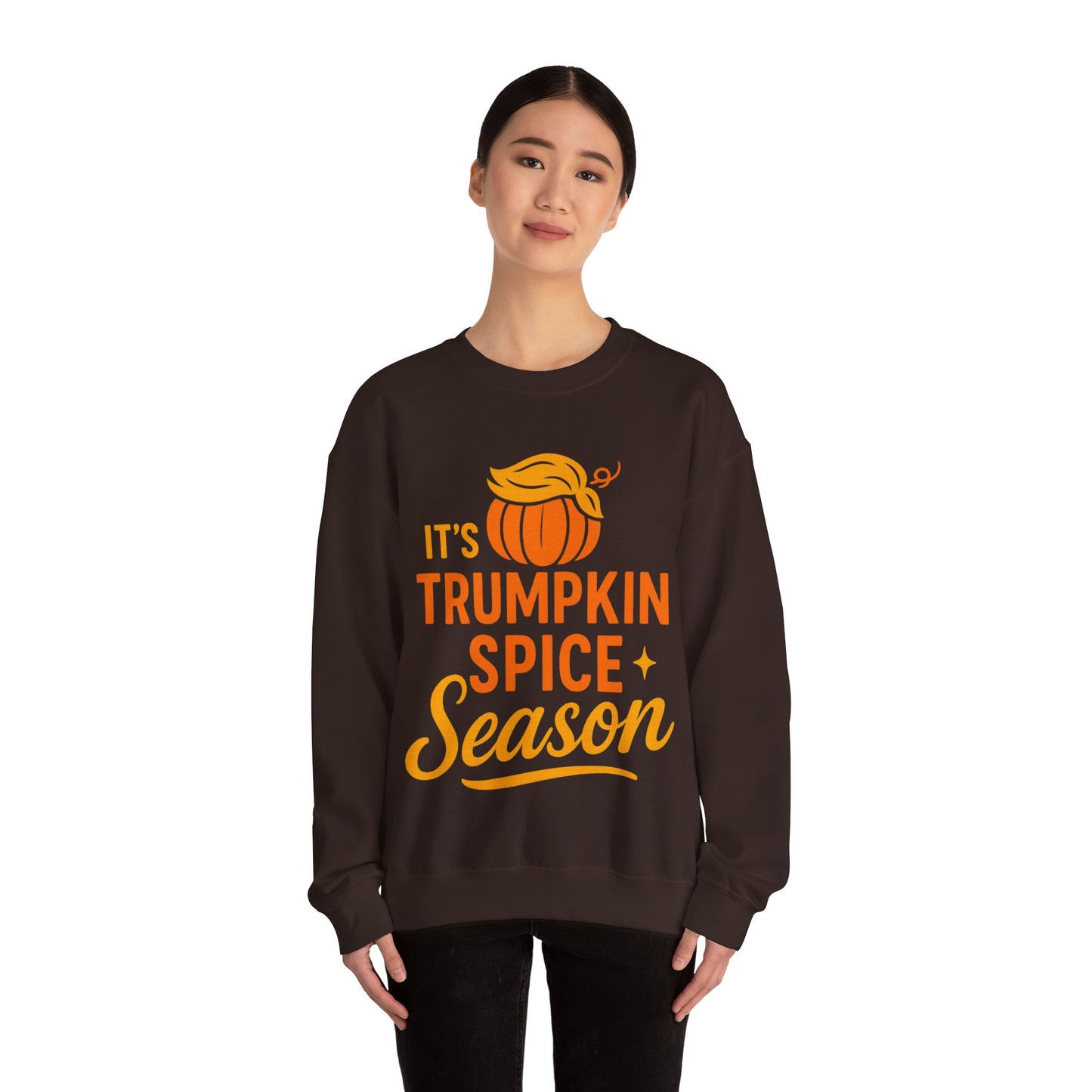 TRUMP-kin Spice Unisex Cozy Sweatshirt (Pumpkin Logo)