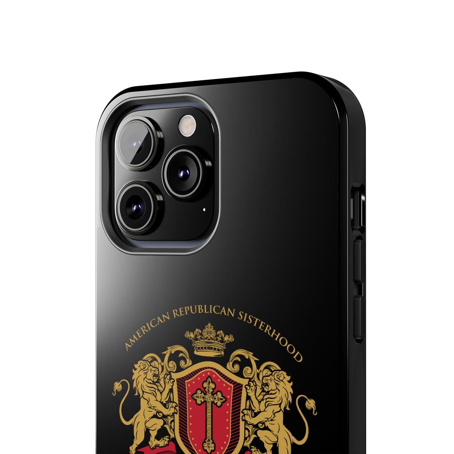 ARS Prayer Brigade Tough Phone Case (Black with Gold/Red Logo)