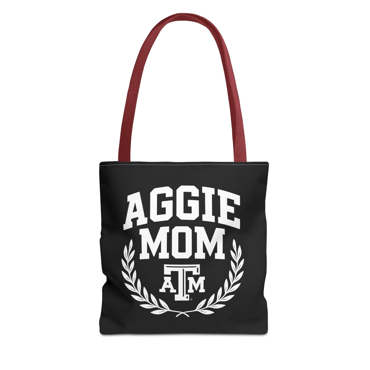 "Aggie Mom" Tote Bag - Multiple Sizes, Different Color Straps - Sweet Baby Jeez Teez