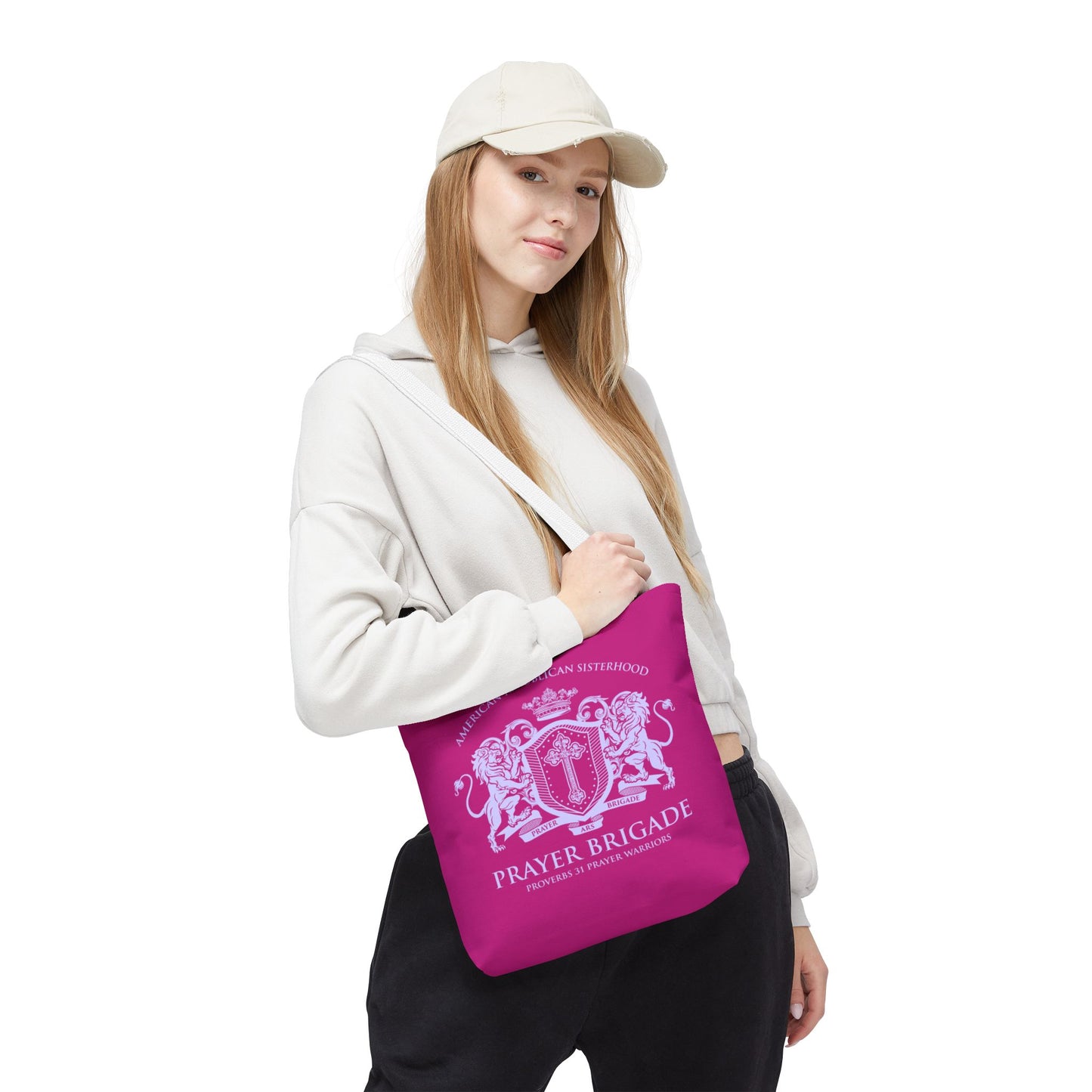 ARS Prayer Brigade Tote Bag (Hot Pink with Lilac Logo)