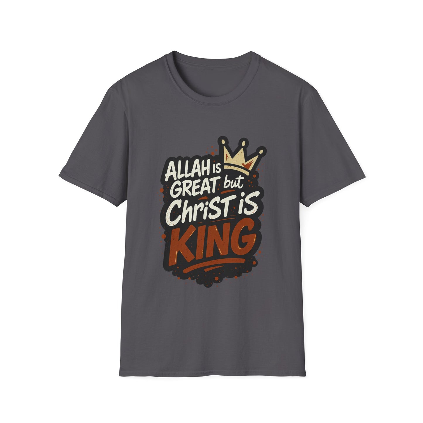 Christ is King Unisex Softstyle Tshirt (Great 2 Logo)