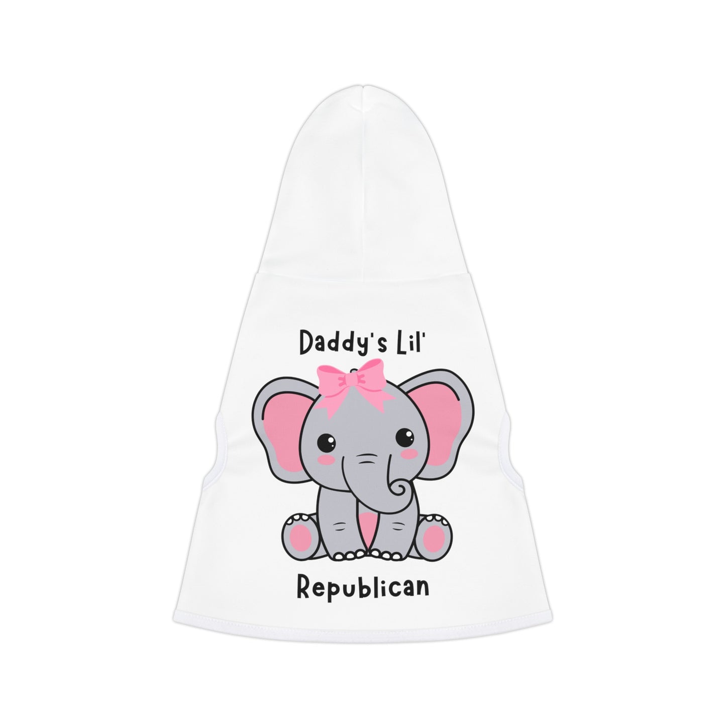 Daddy's Lil Republican Pet Hoodie (Pink Logo) - Sweet Baby Jeez Teez