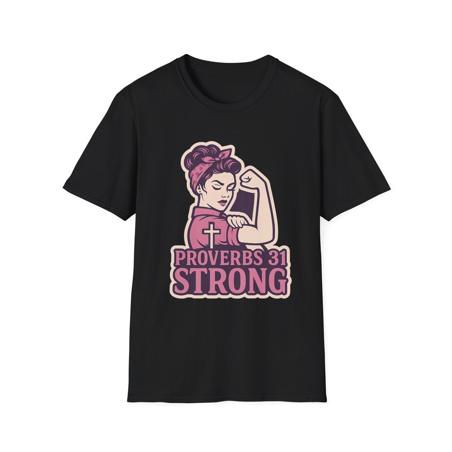 Proverbs 31 Strong Christian Women's Empowering Softstyle T-Shirt