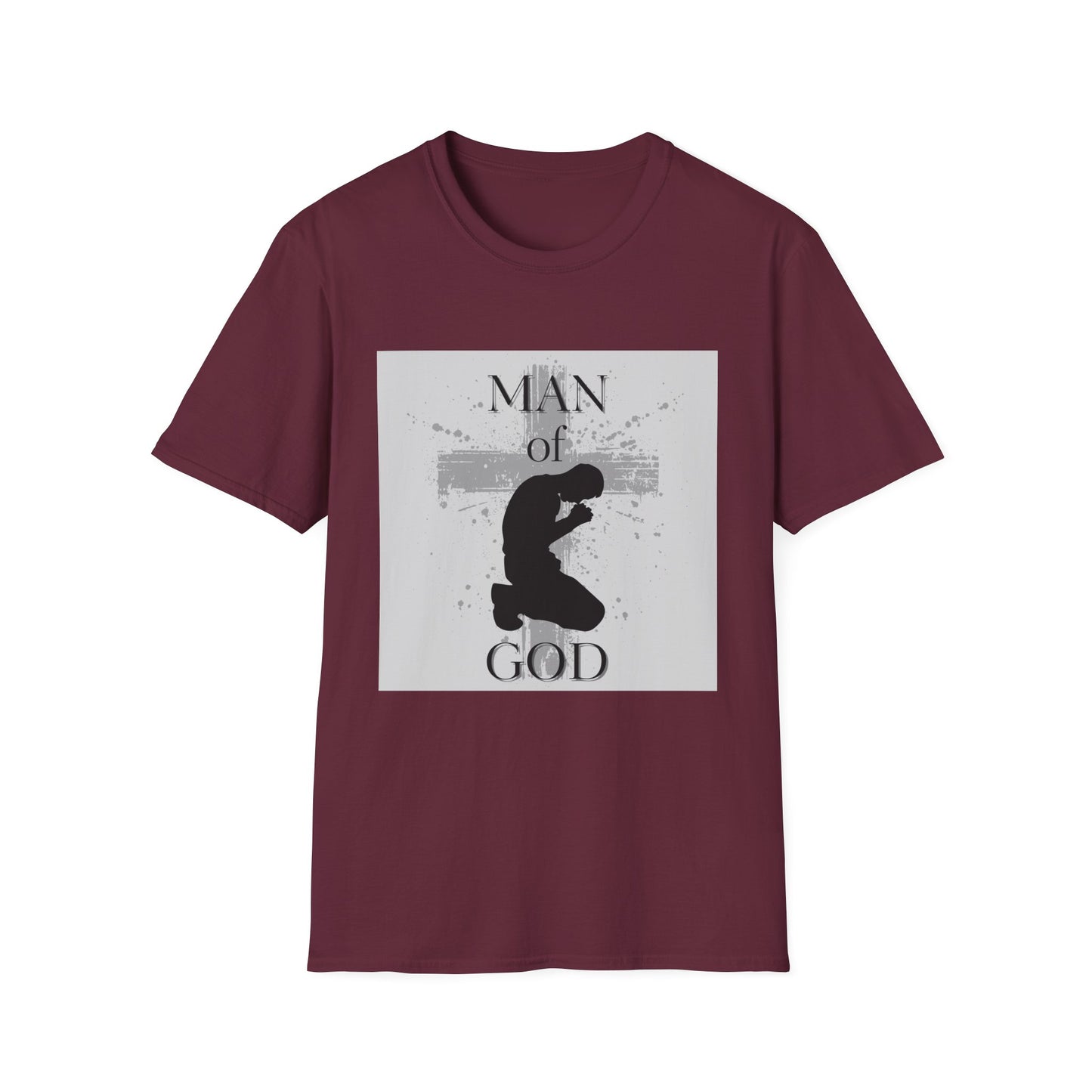 Man of God Men's Tshirt (Gray Logo) - Sweet Baby Jeez Teez