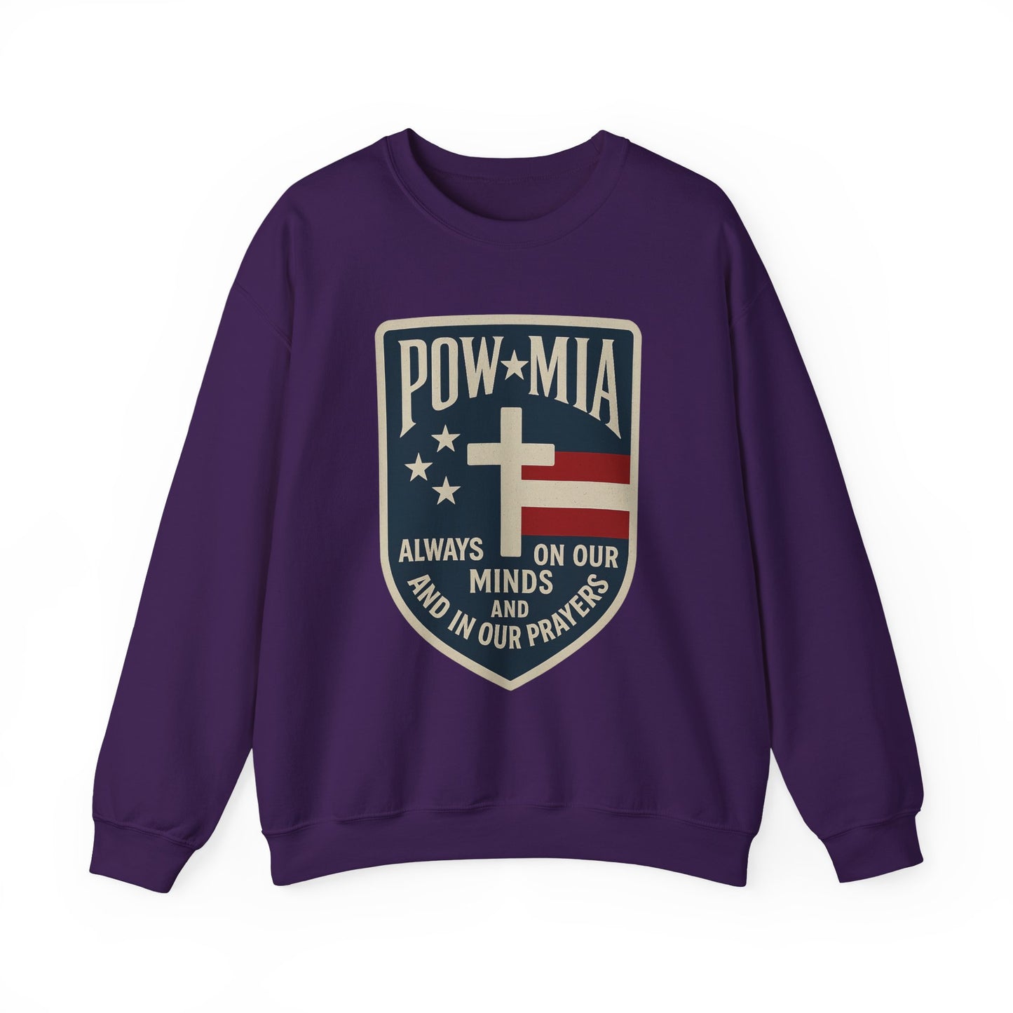 "POW MIA Thoughts & Prayers" Veteran's Tribute Military Sweatshirt
