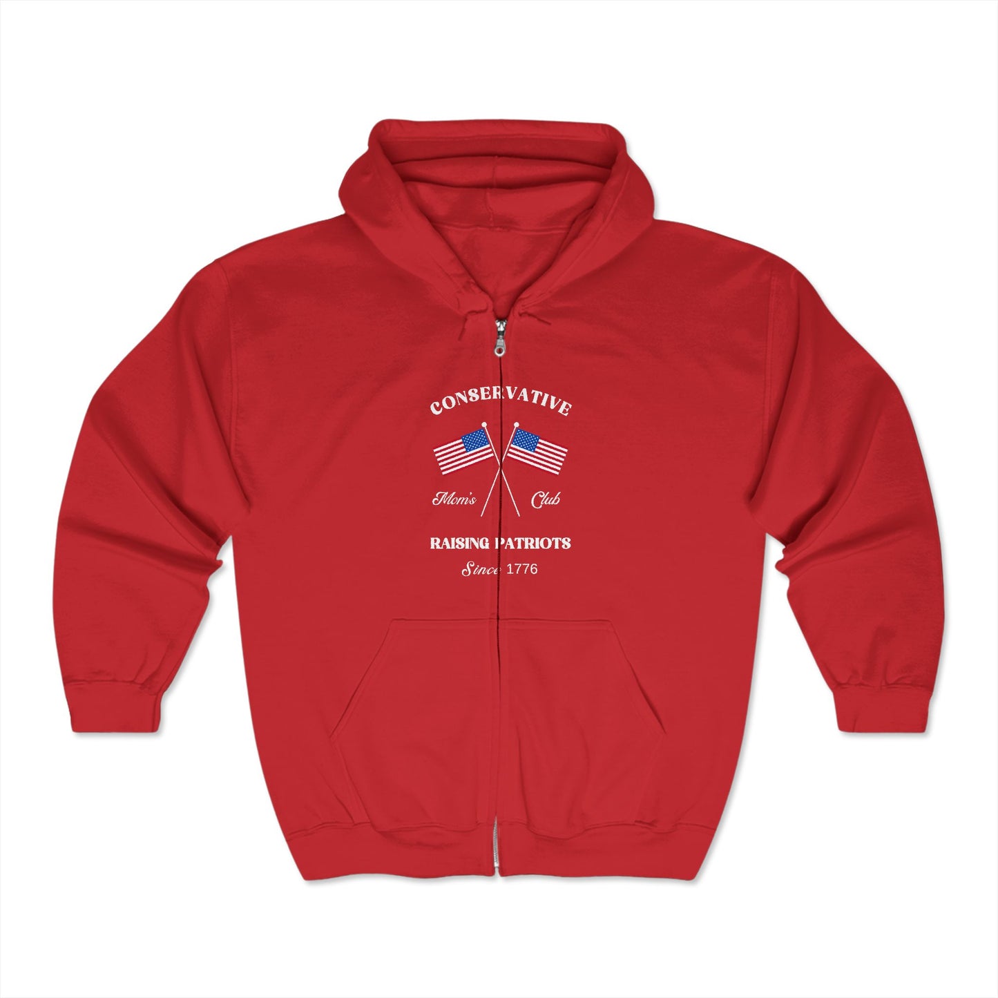Conservative Mom's Club Hoodie (White Logo)