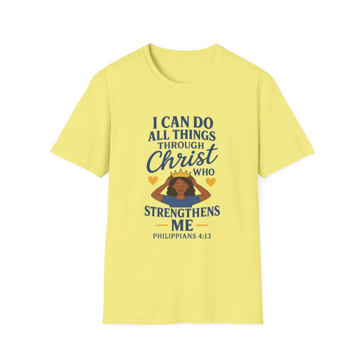 "I Can Do All Things Through Christ" Women's Relaxed Softstyle Tshirt