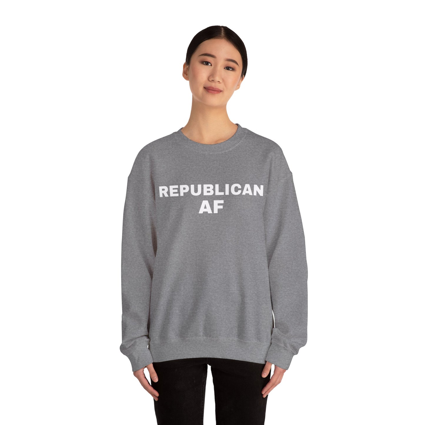 Republican AF Women's Sweatshirt (White Logo) - Sweet Baby Jeez Teez