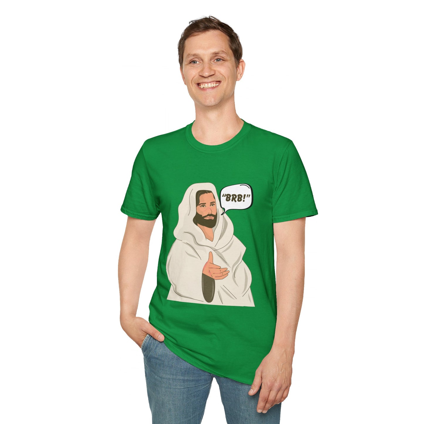"BRB" Men's Tshirt (Cartoon Logo) - Sweet Baby Jeez Teez
