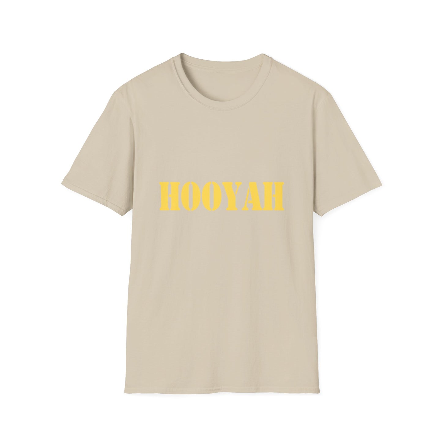 HOOYAH (Navy) Unisex Tshirt (MM Gold Logo) - Sweet Baby Jeez Teez