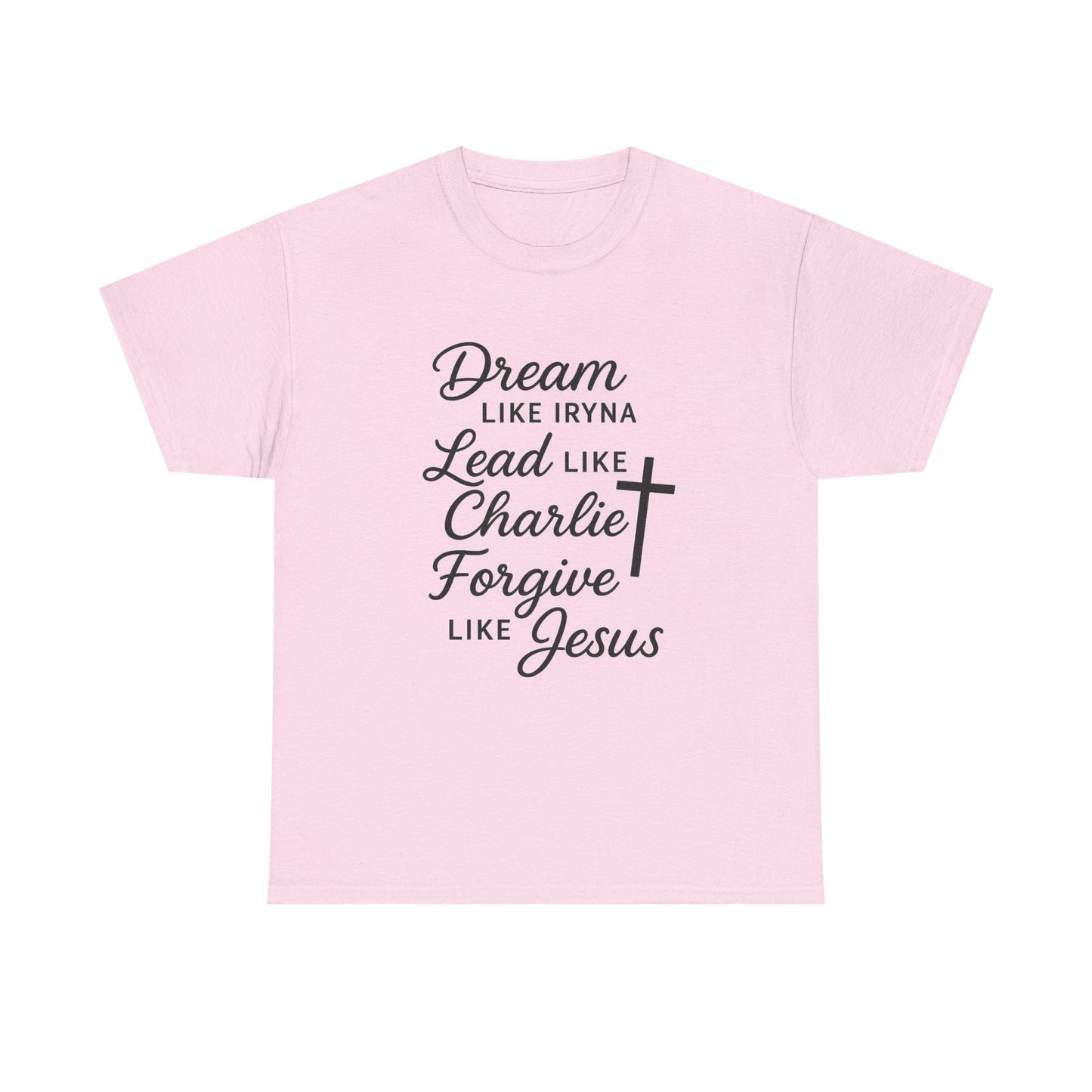 Dream, Lead, Forgive Women's Relaxed Tshirt (Black Logo)