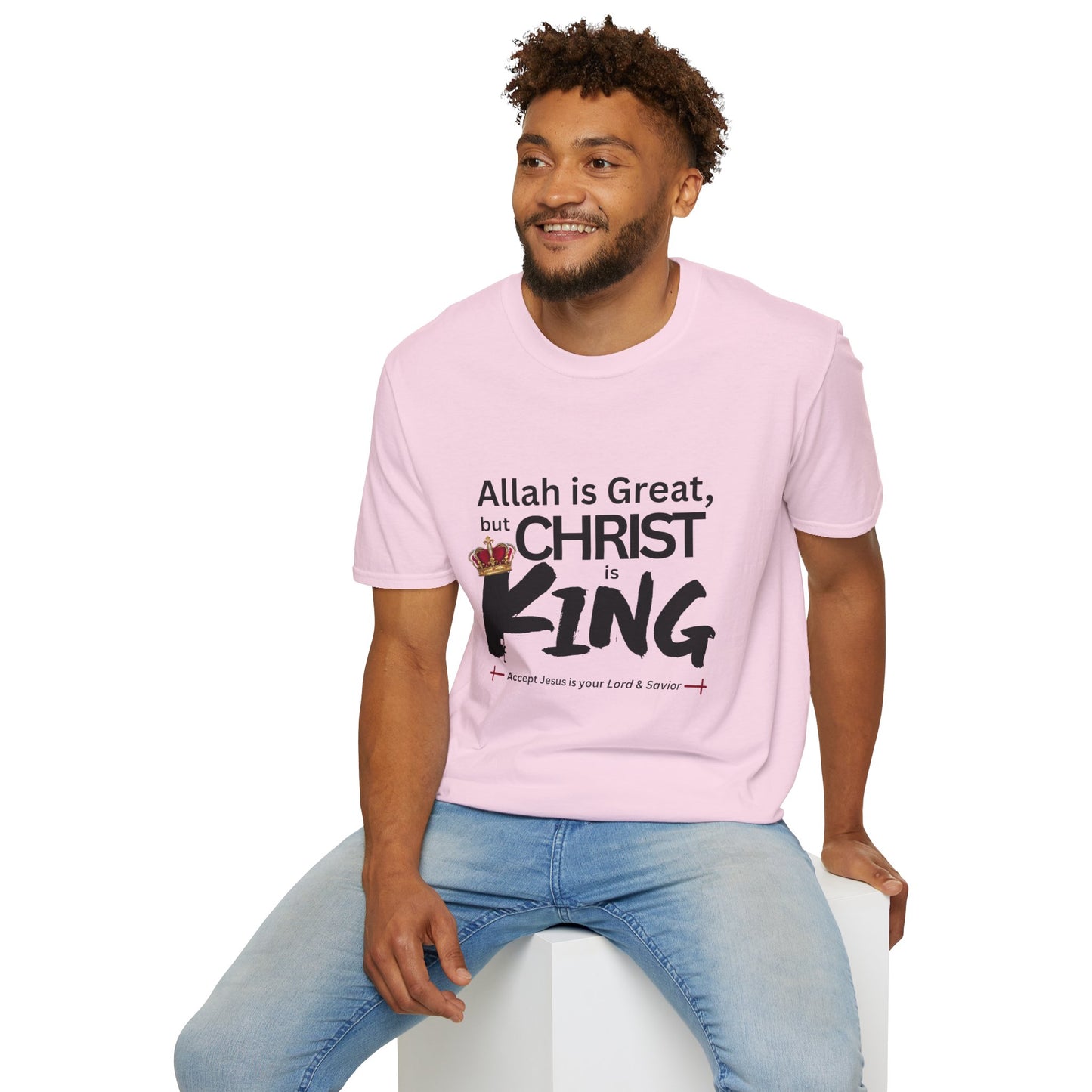 Christ is King Unisex T-shirt (Great Logo) - Sweet Baby Jeez Teez