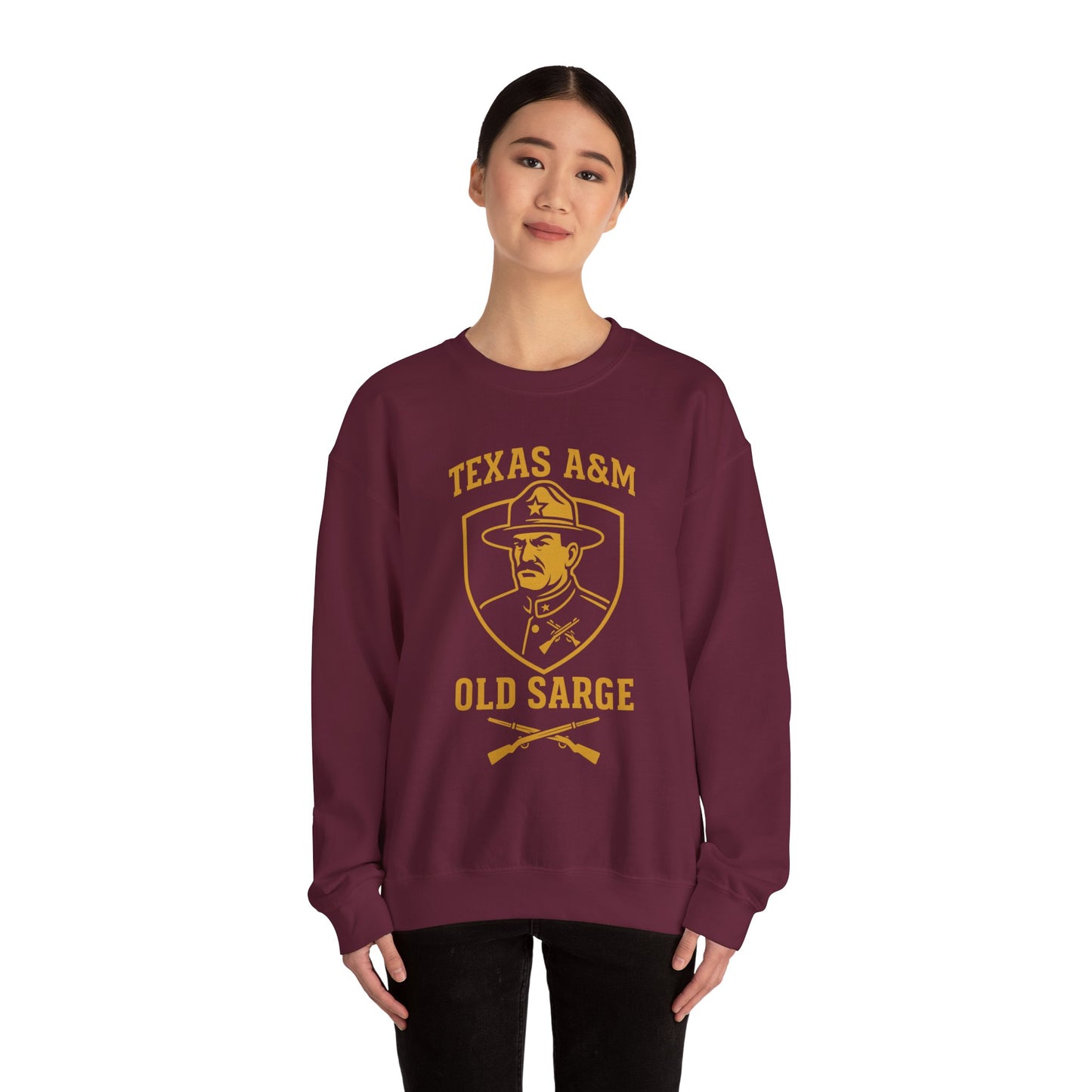 Vintage Texas A&M Old Sarge Cozy Unisex Crewneck Sweatshirt