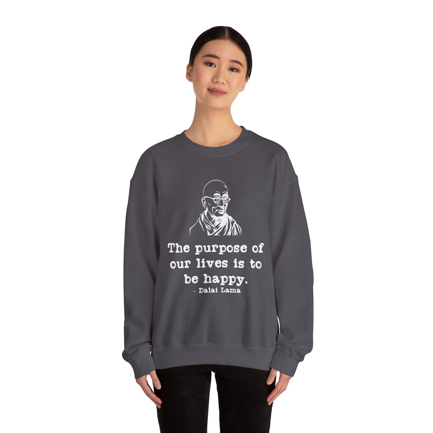 Purpose of Life Womens Relaxed Sweatshirt (IW White Logo) - Sweet Baby Jeez Teez