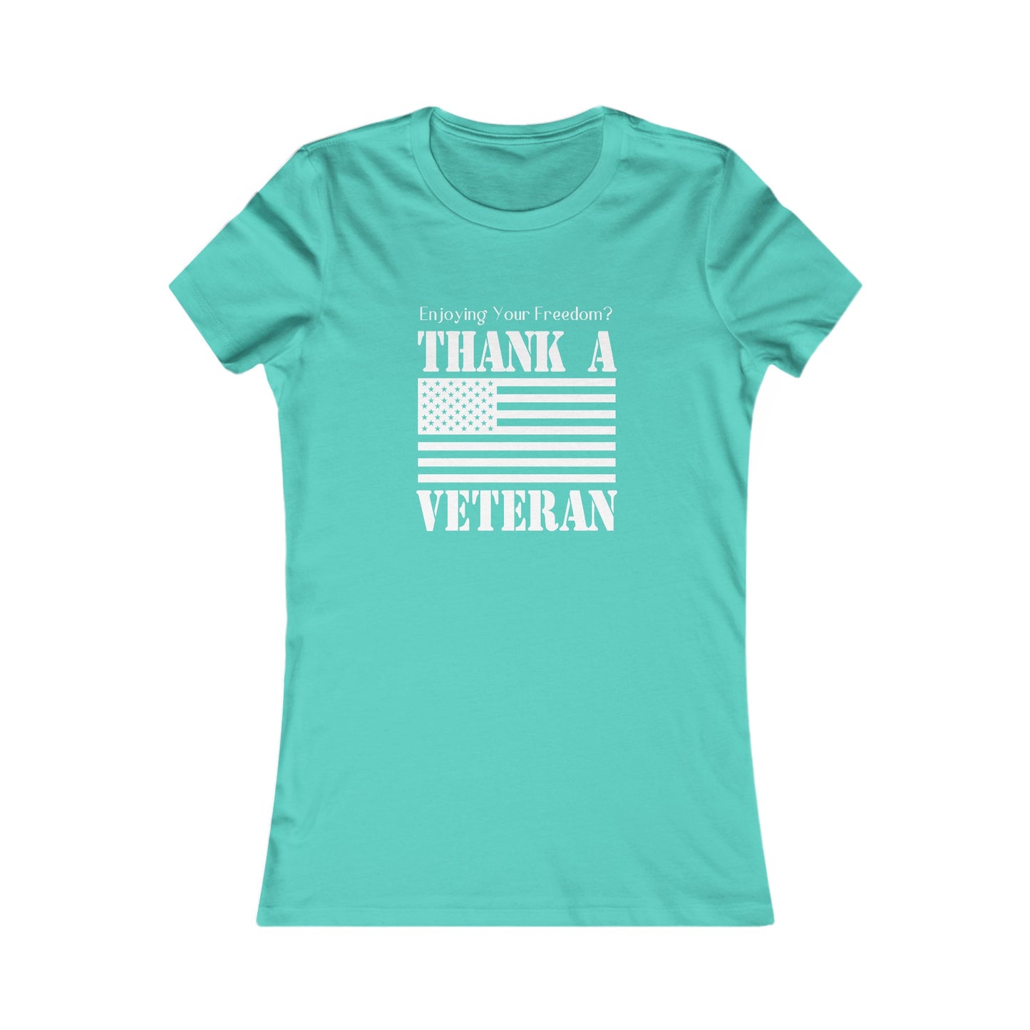 Enjoy Your Freedom Women's Fitted Tshirt (MM White Logo) - Sweet Baby Jeez Teez