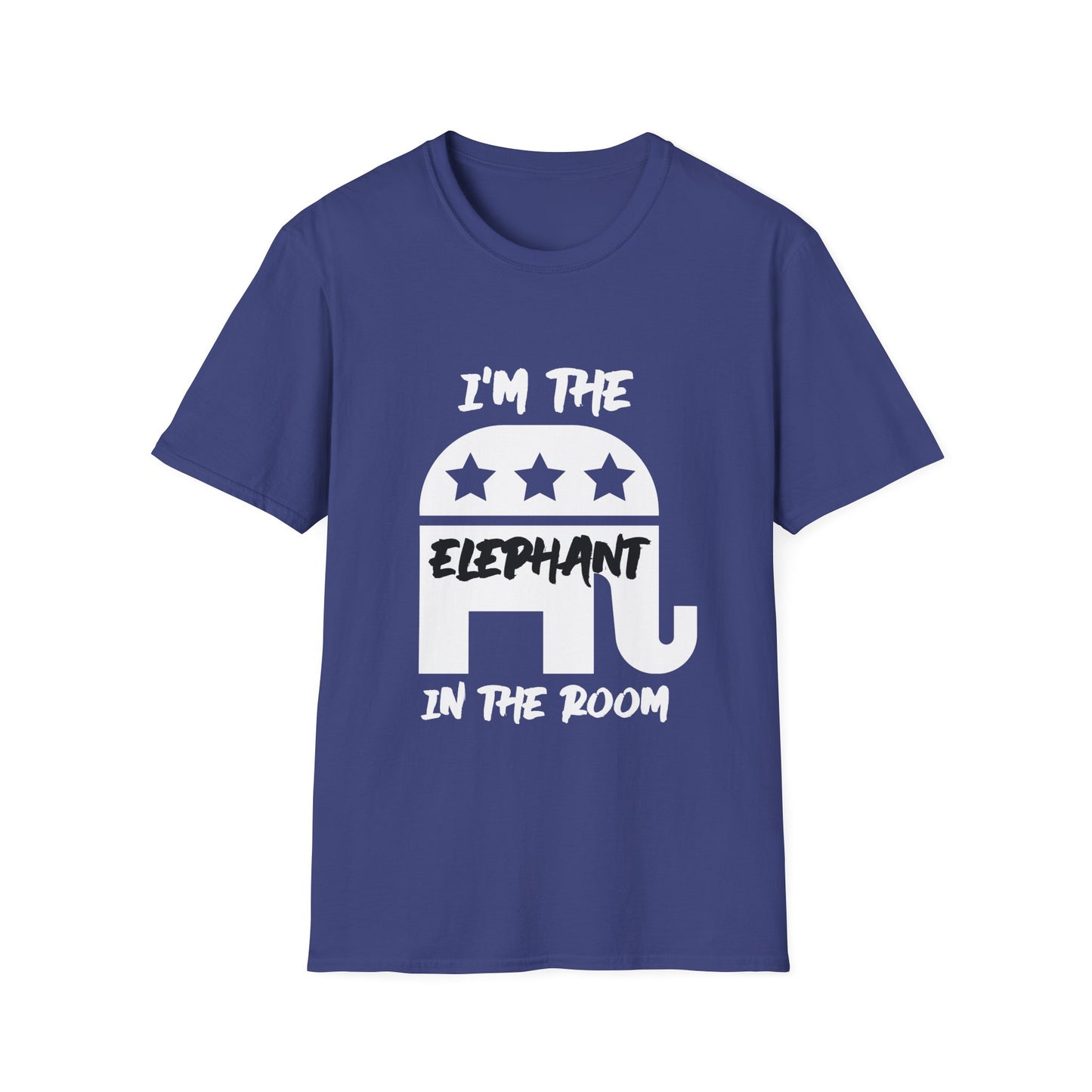 Elephant Women's Relaxed/Plus Tshirt (White/Black Logo) - Sweet Baby Jeez Teez