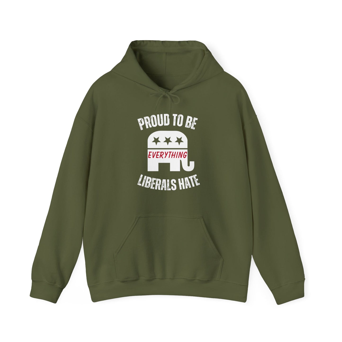 Proud to Be Men's Hoodie (White Logo) - Sweet Baby Jeez Teez