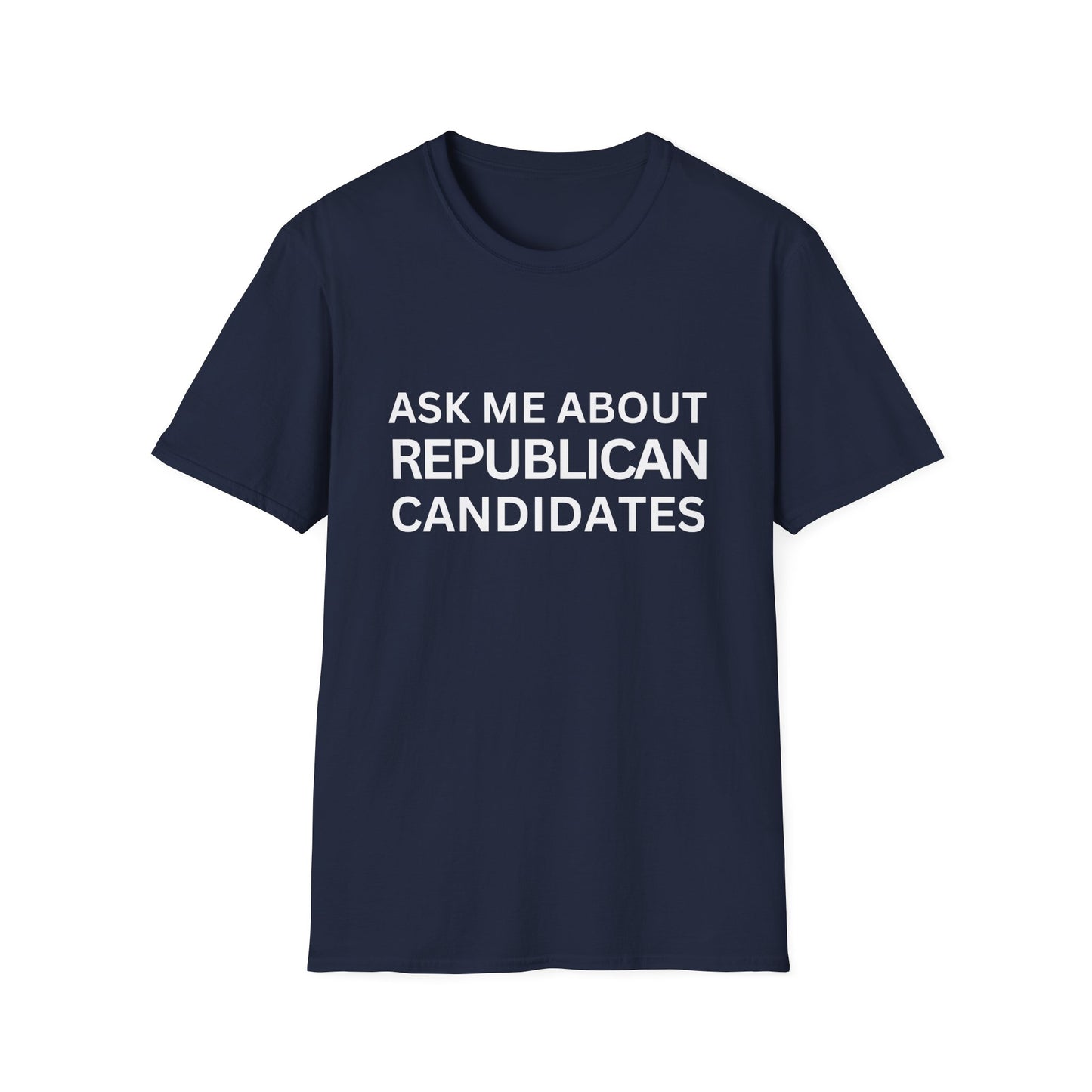 Ask Me Unisex Relaxed Tshirt (White Logo) - Sweet Baby Jeez Teez