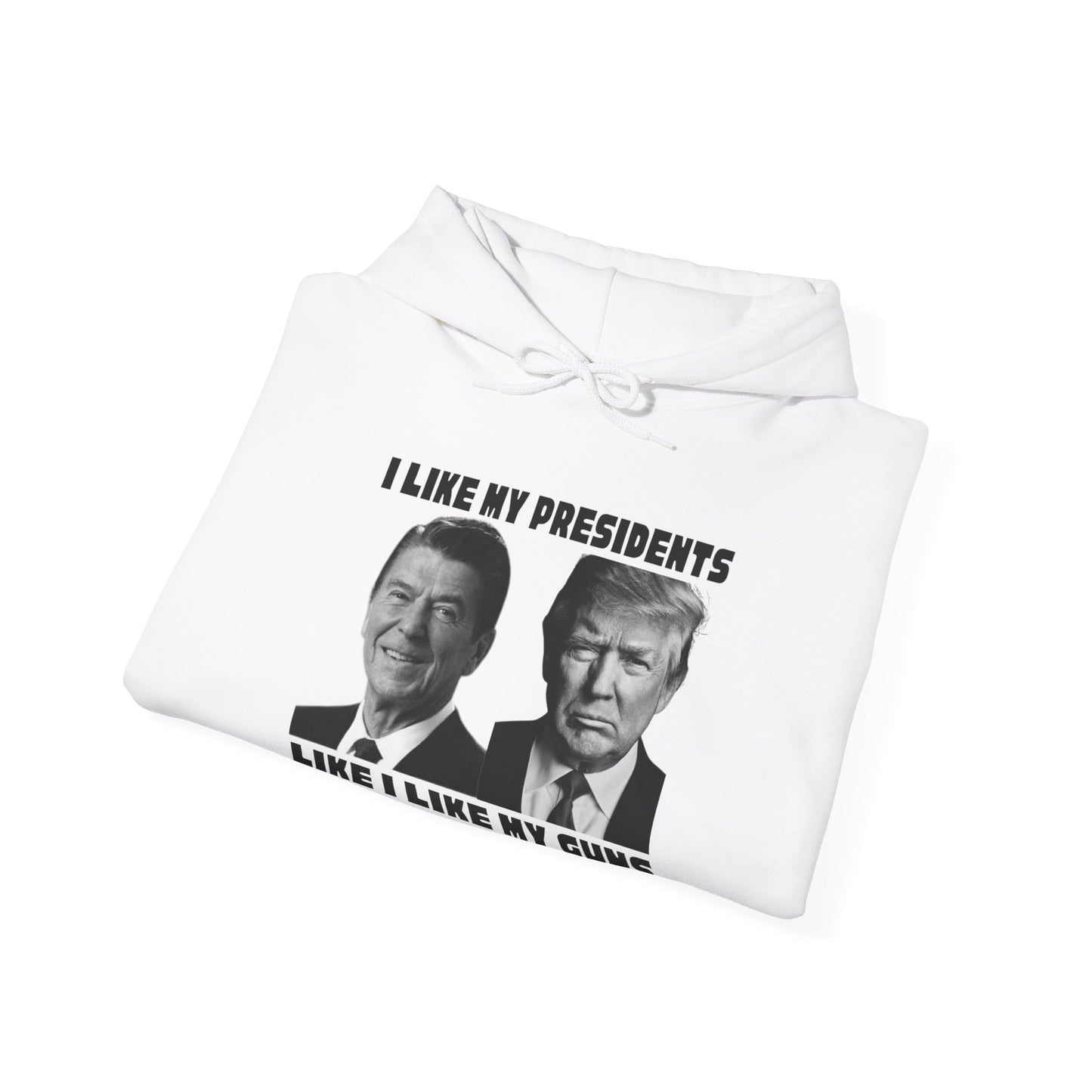 I Like My Presidents Men's Hoodie (Black Logo) - Sweet Baby Jeez Teez