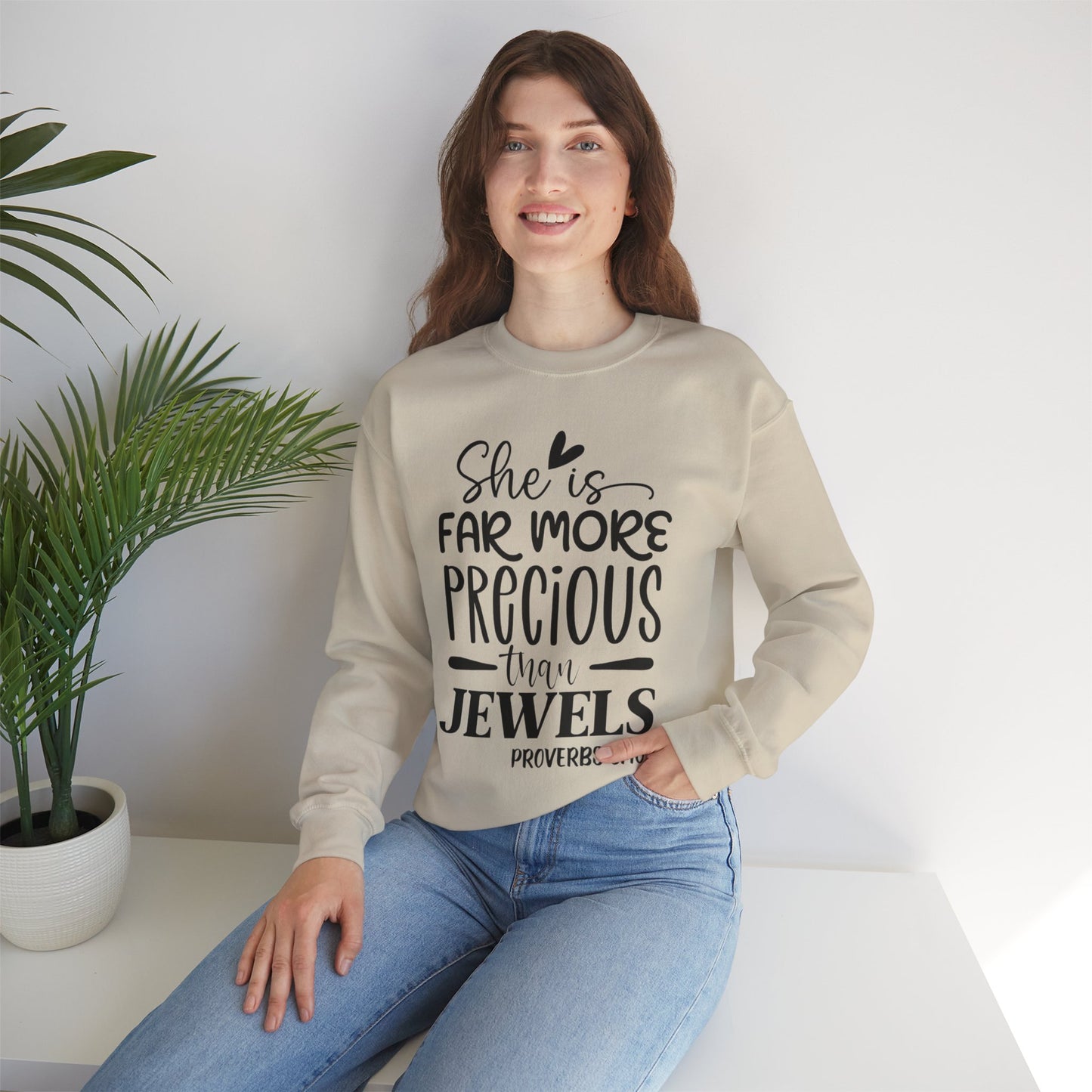 Far More Precious Women's Relaxed Sweatshirt - Sweet Baby Jeez Teez