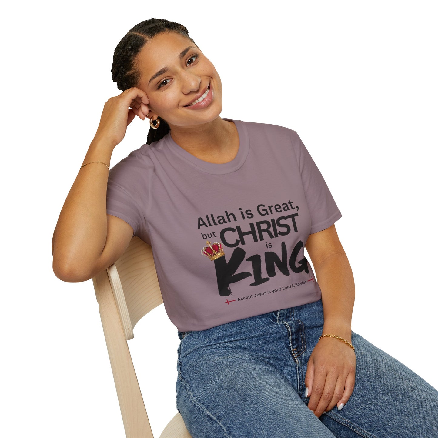 Christ is King Unisex T-shirt (Great Logo) - Sweet Baby Jeez Teez