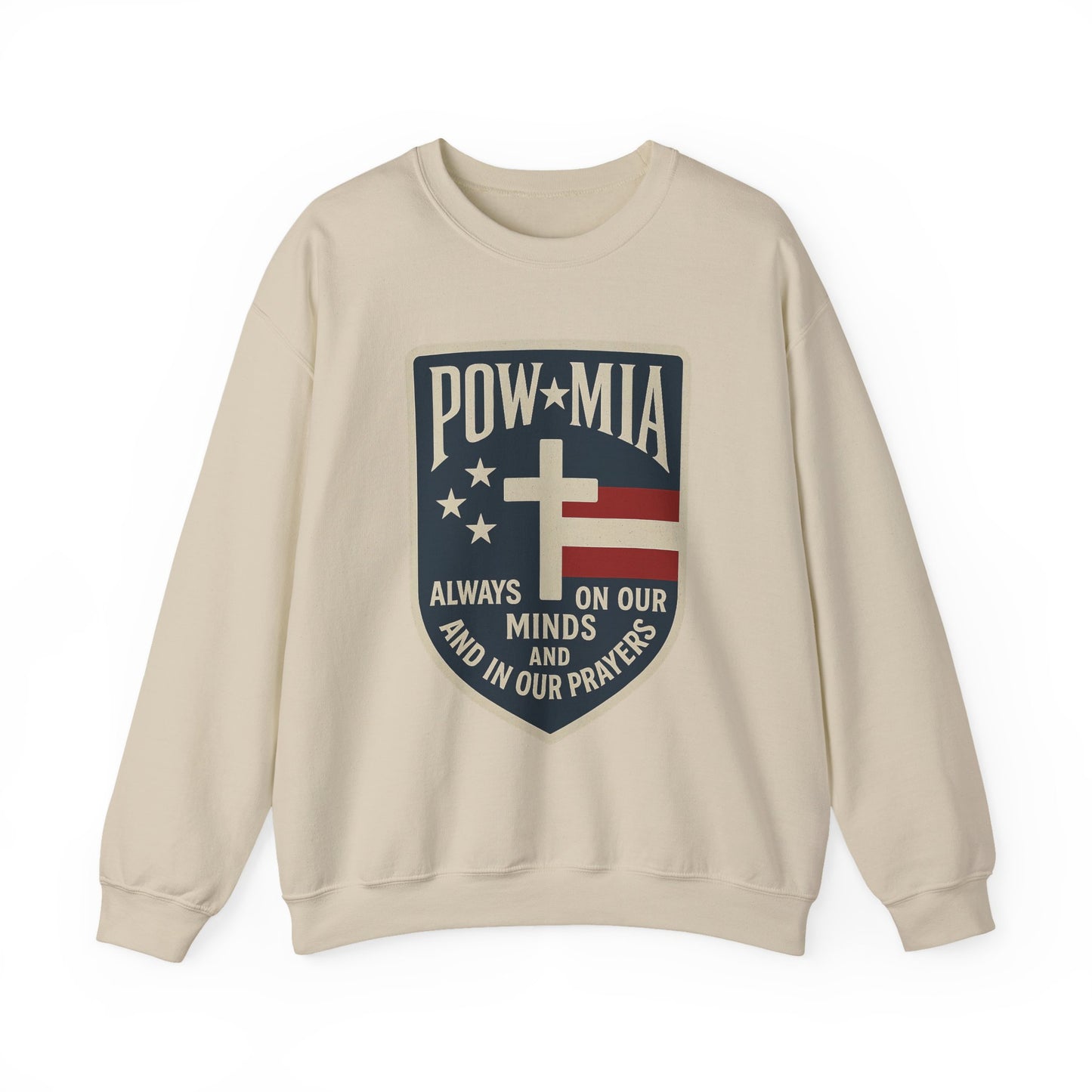 "POW MIA Thoughts & Prayers" Veteran's Tribute Military Sweatshirt