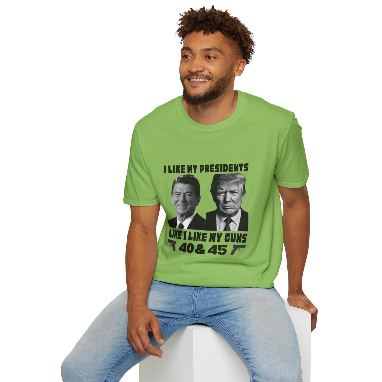 I Like My Presidents Men's Tshirt (Black Logo)