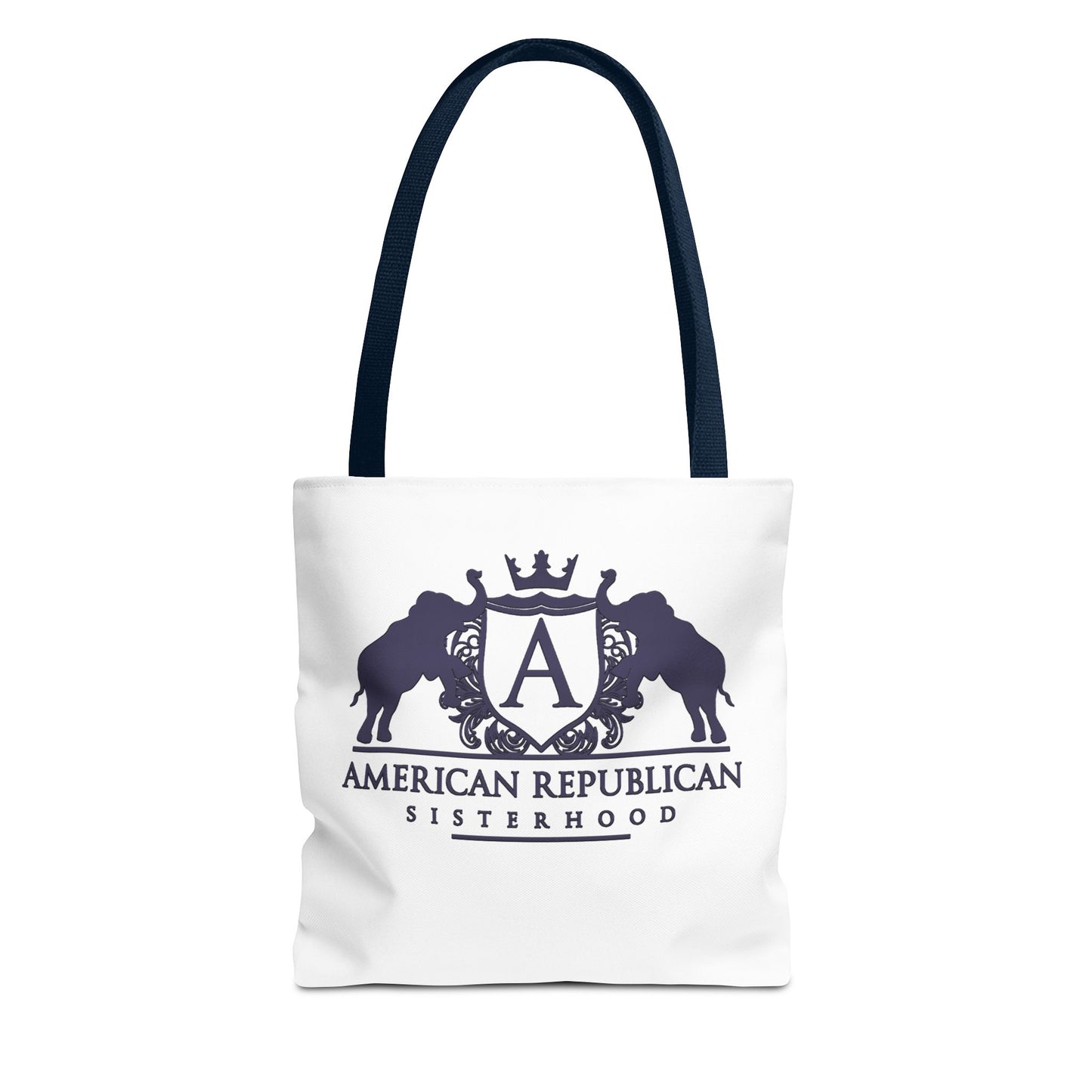 ARS Black Plum Logo Tote Bag (AOP)