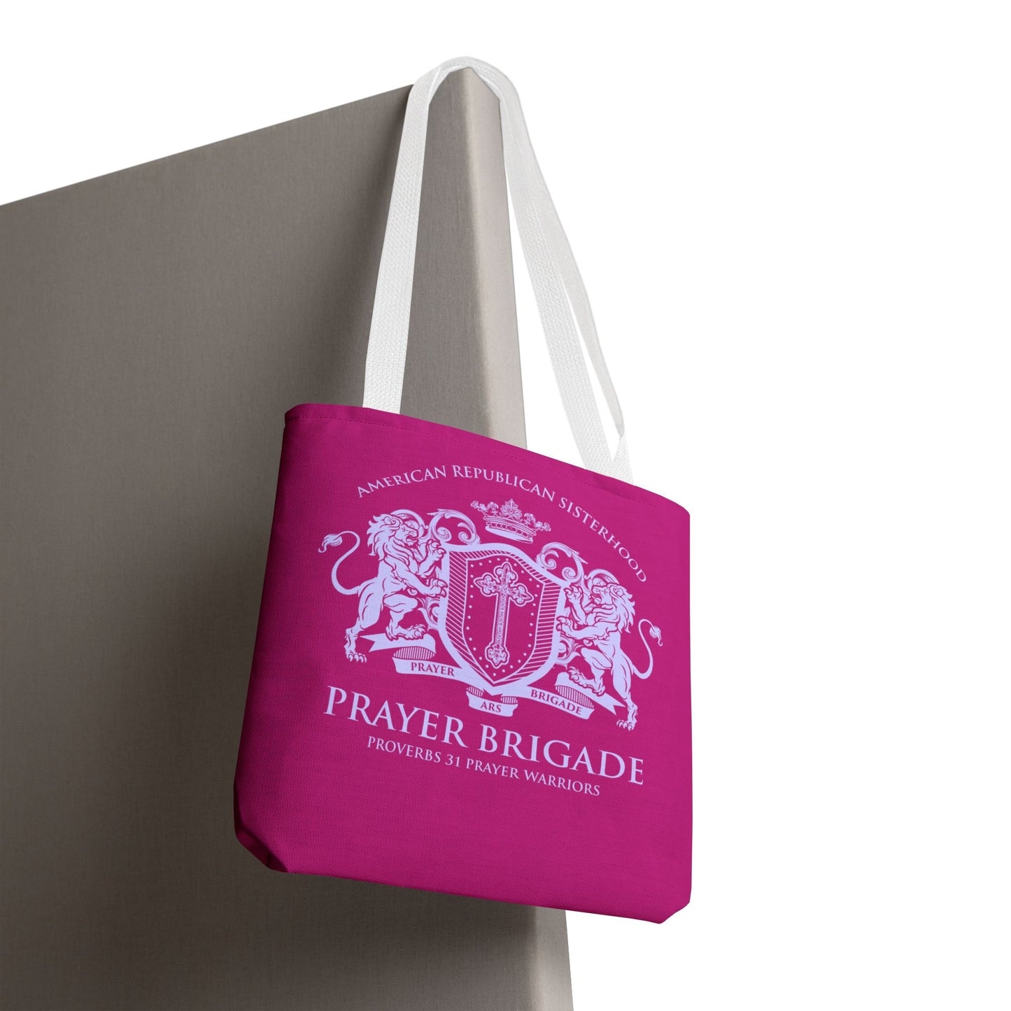 ARS Prayer Brigade Tote Bag (Hot Pink with Lilac Logo)