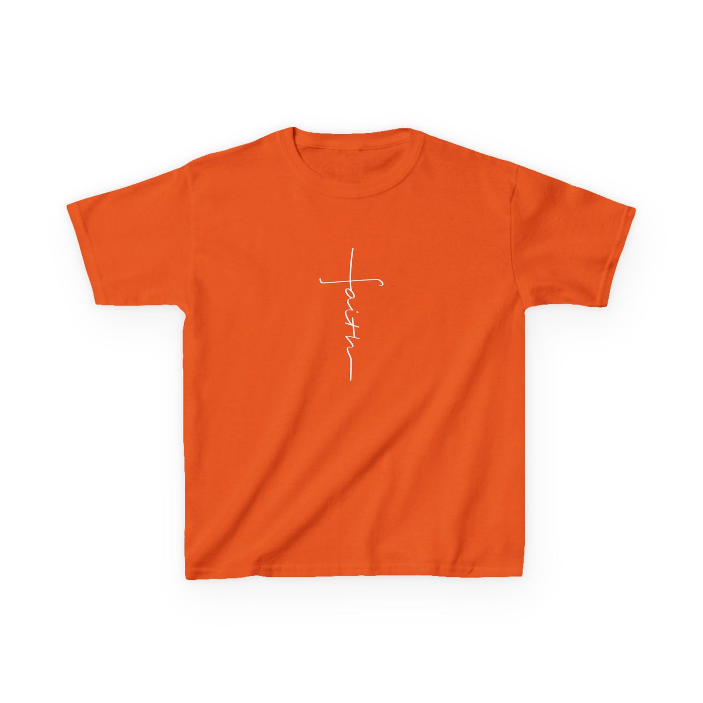 Cross Made From Faith Girl's Tshirt (White Logo)