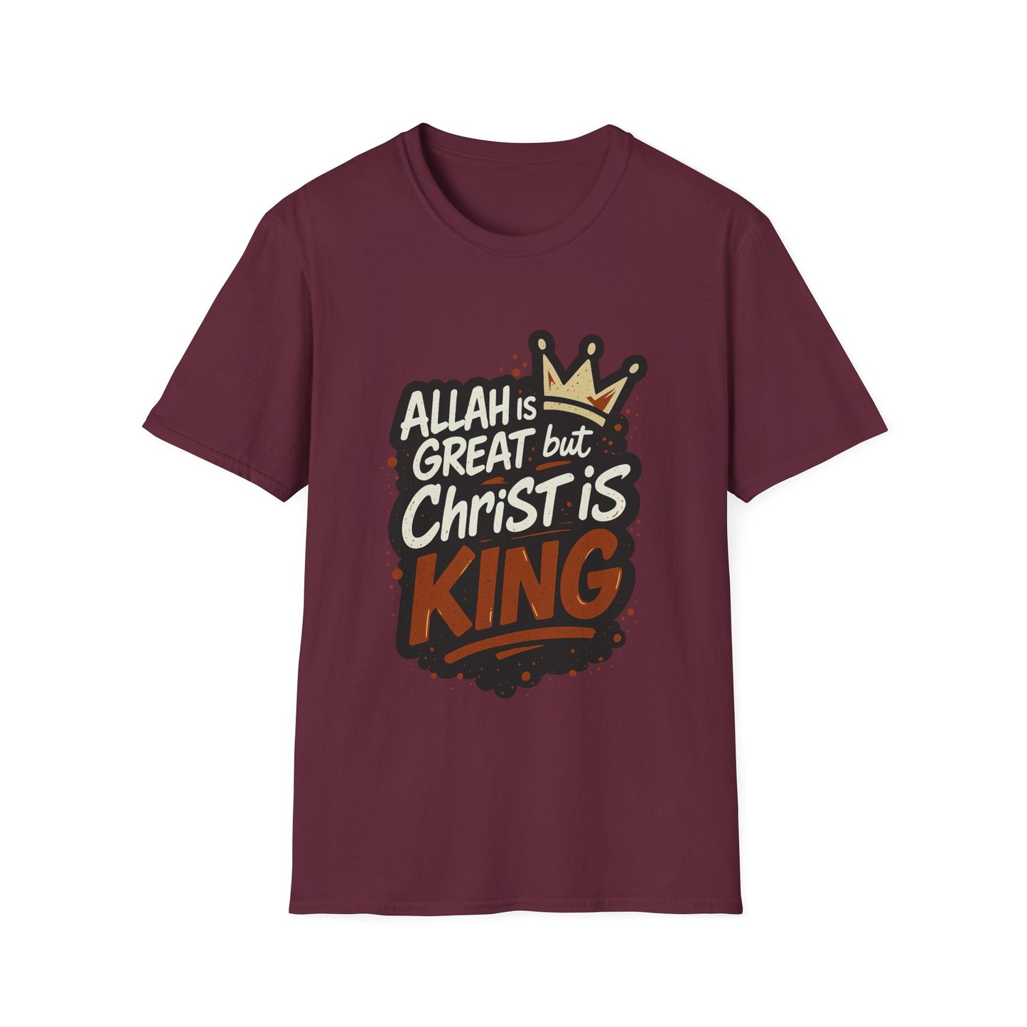 Christ is King Unisex Softstyle Tshirt (Great 2 Logo)