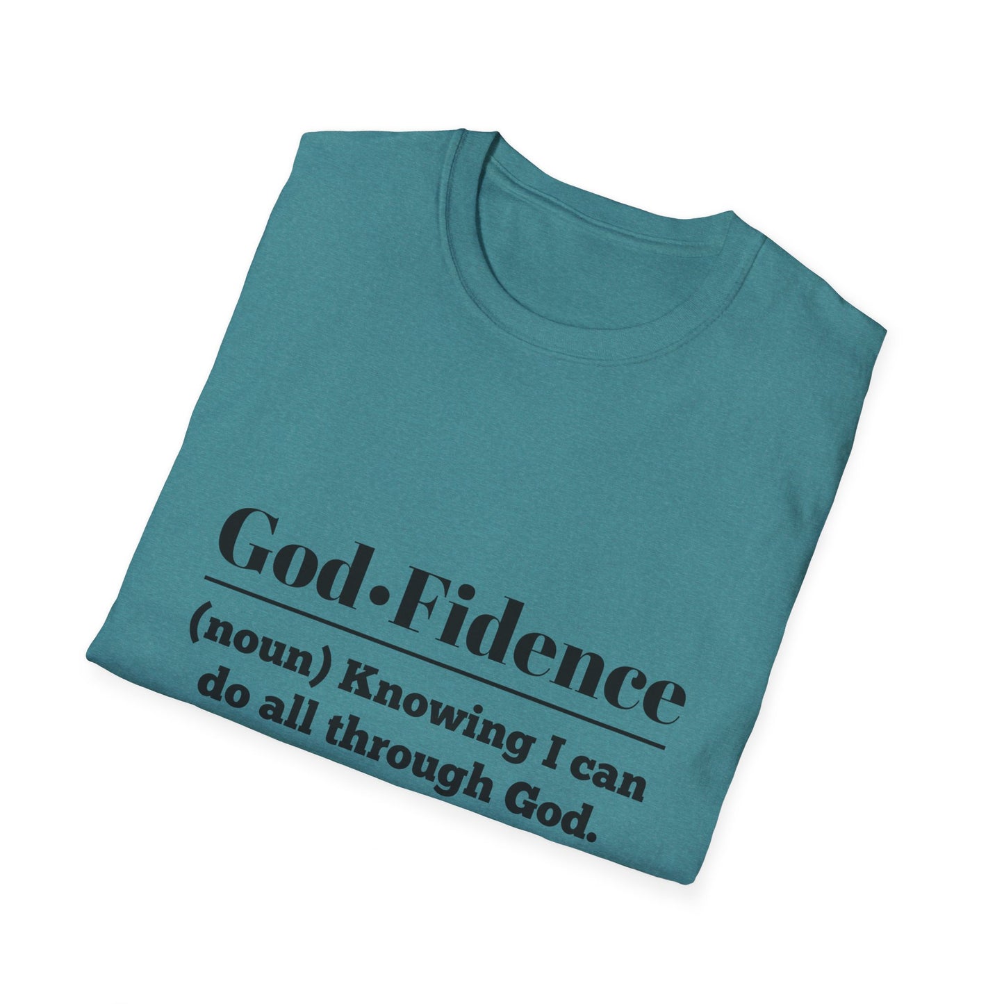 God-Fidence Men's Tshirt (Black Logo) - Sweet Baby Jeez Teez