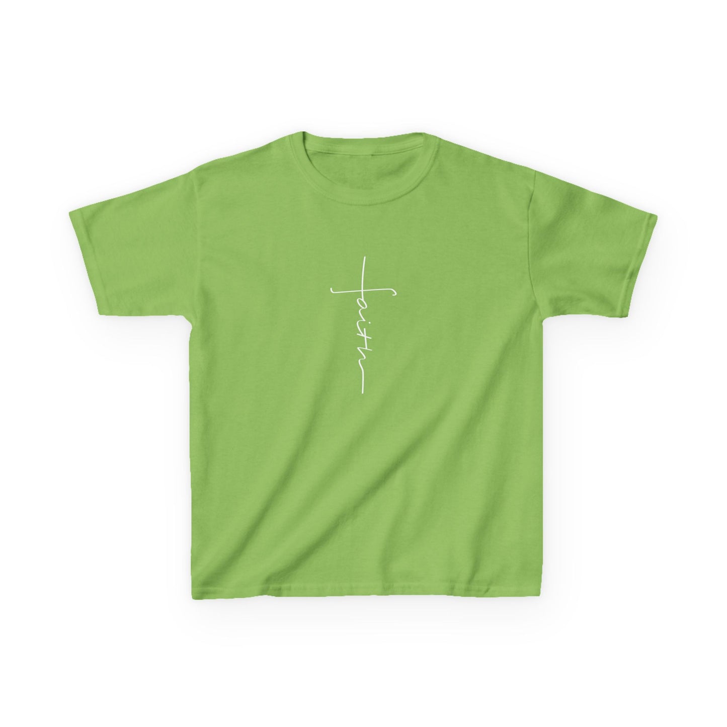 Cross Made From Faith Girl's Tshirt (White Logo)
