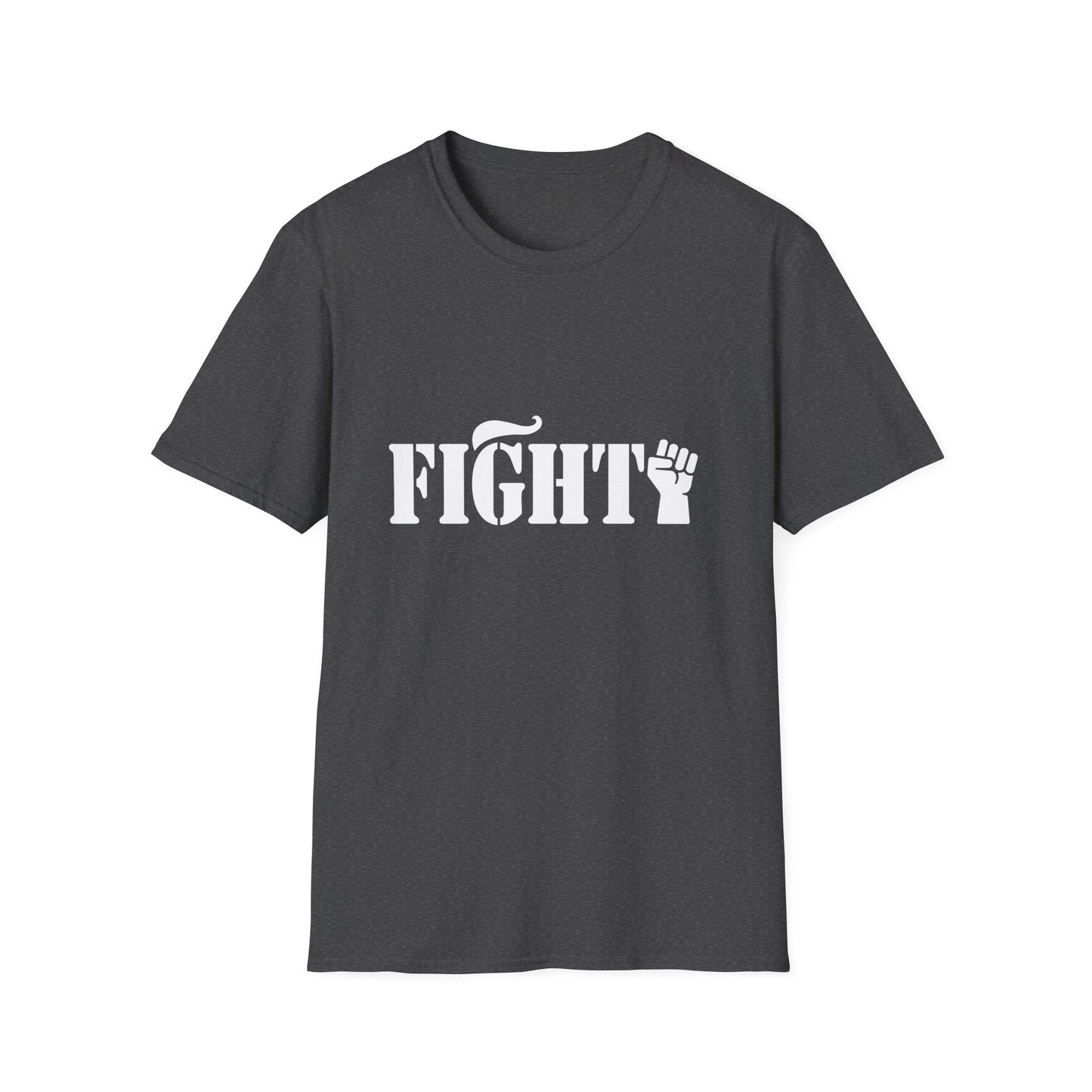 Fight Women's Relaxed/Plus Tshirt (White Fist Logo) - Sweet Baby Jeez Teez