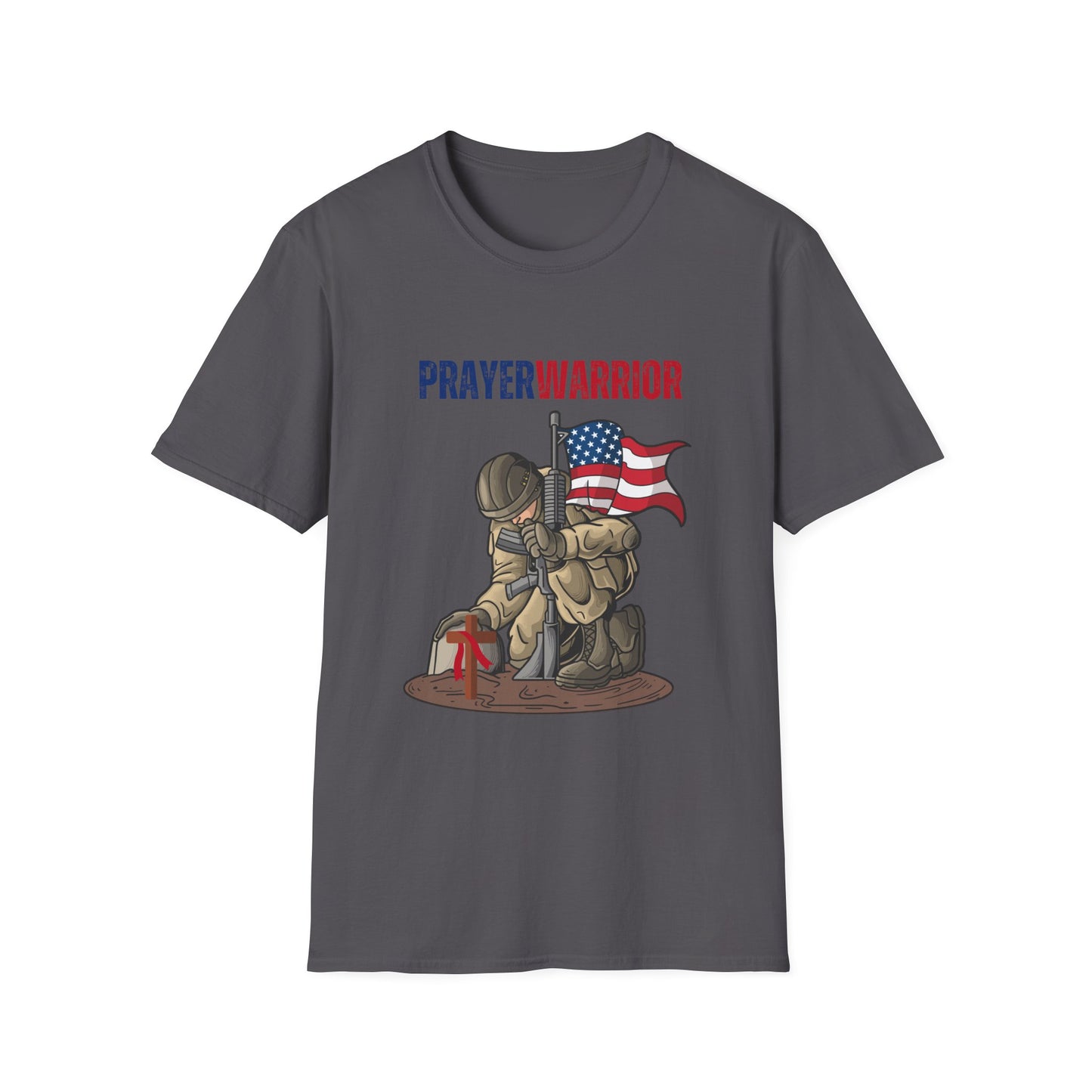 Prayer Warrior Soldier Men's Tshirt S-5XL - Sweet Baby Jeez Teez