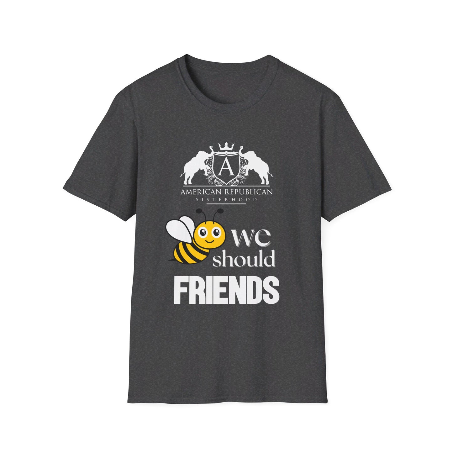 Bee Friends Women's Relaxed/Unisex Tshirt (ARS - Cartoon Logo) - Sweet Baby Jeez Teez