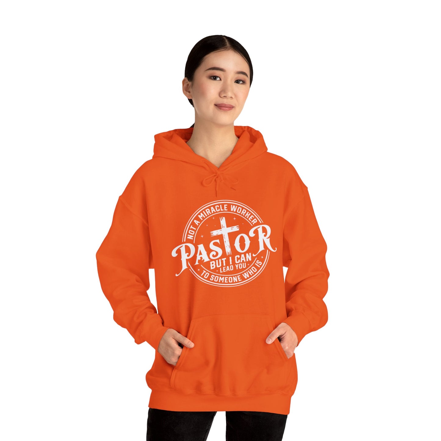 Pastor Women's Relaxed Hooded Sweatshirt (White Logo) - Sweet Baby Jeez Teez