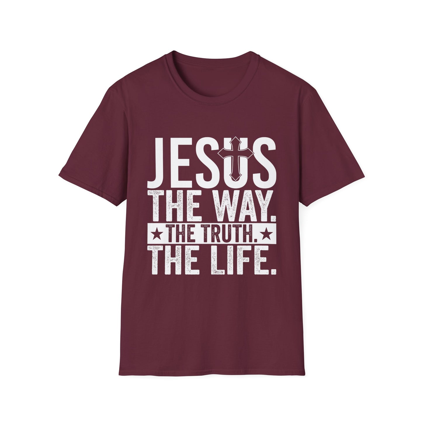 "Jesus The Way, The Truth, The Life" Unisex Tshirt (White Logo)