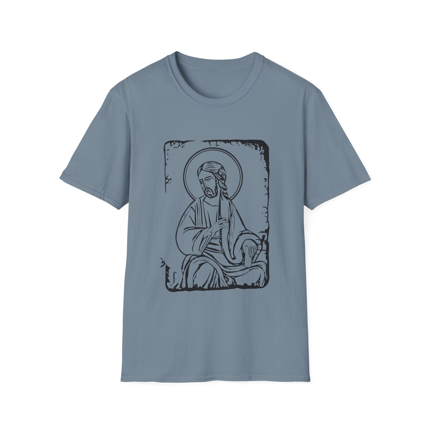 Orthodox Icon Men's Tshirt (Black Logo) - Sweet Baby Jeez Teez