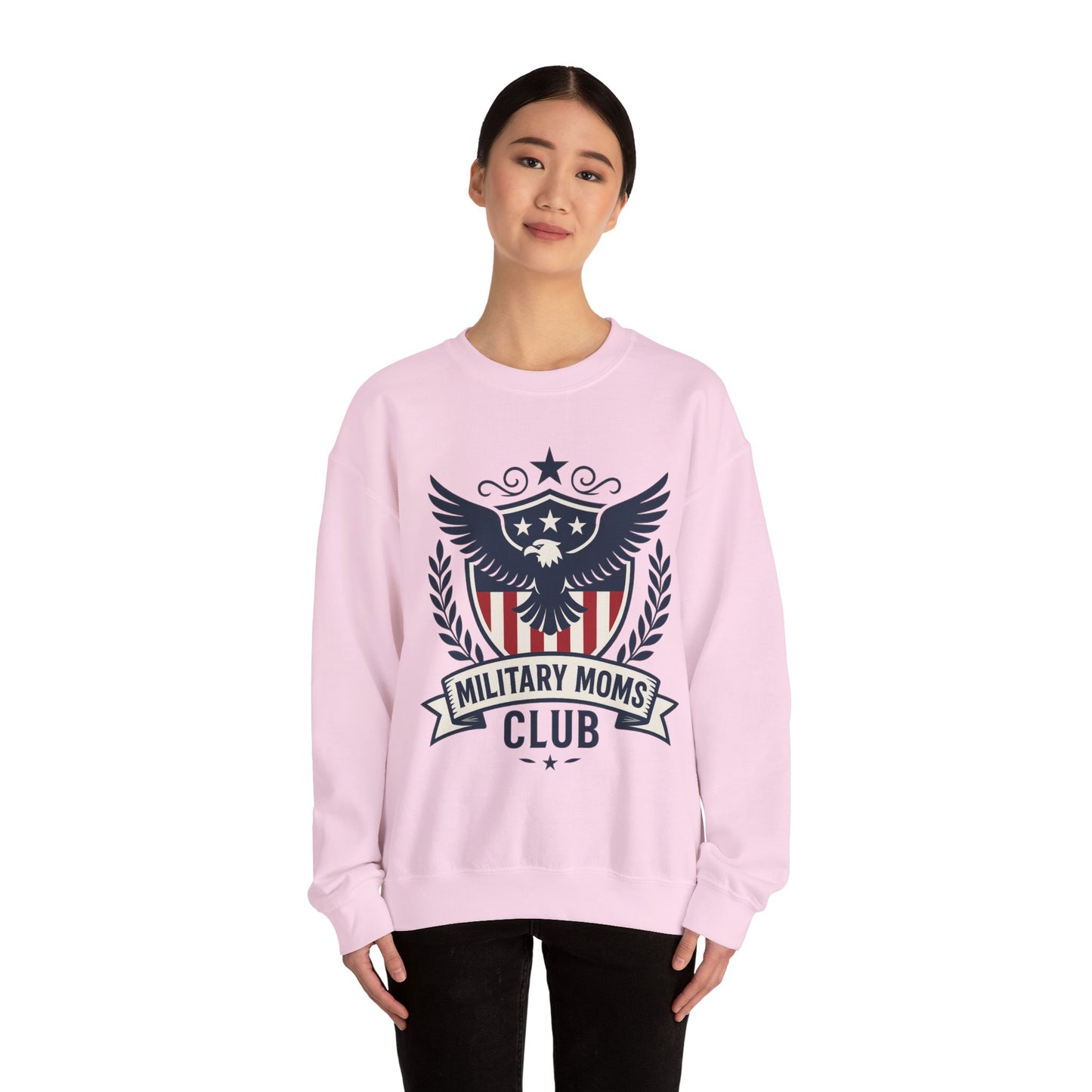 Military Moms Club Relaxed Crewneck Sweatshirt - Sweet Baby Jeez Teez