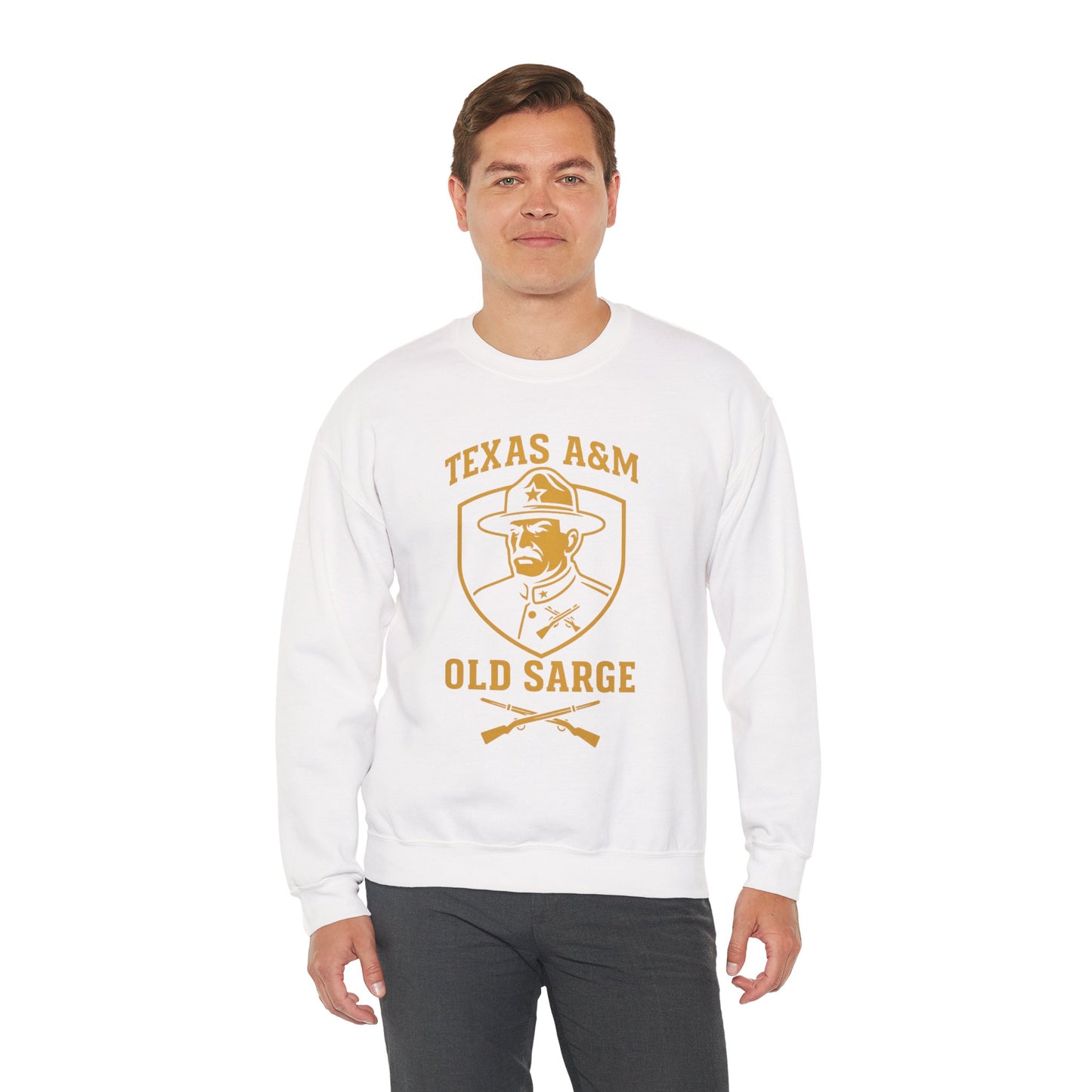 Vintage Texas A&M Old Sarge Cozy Unisex Crewneck Sweatshirt