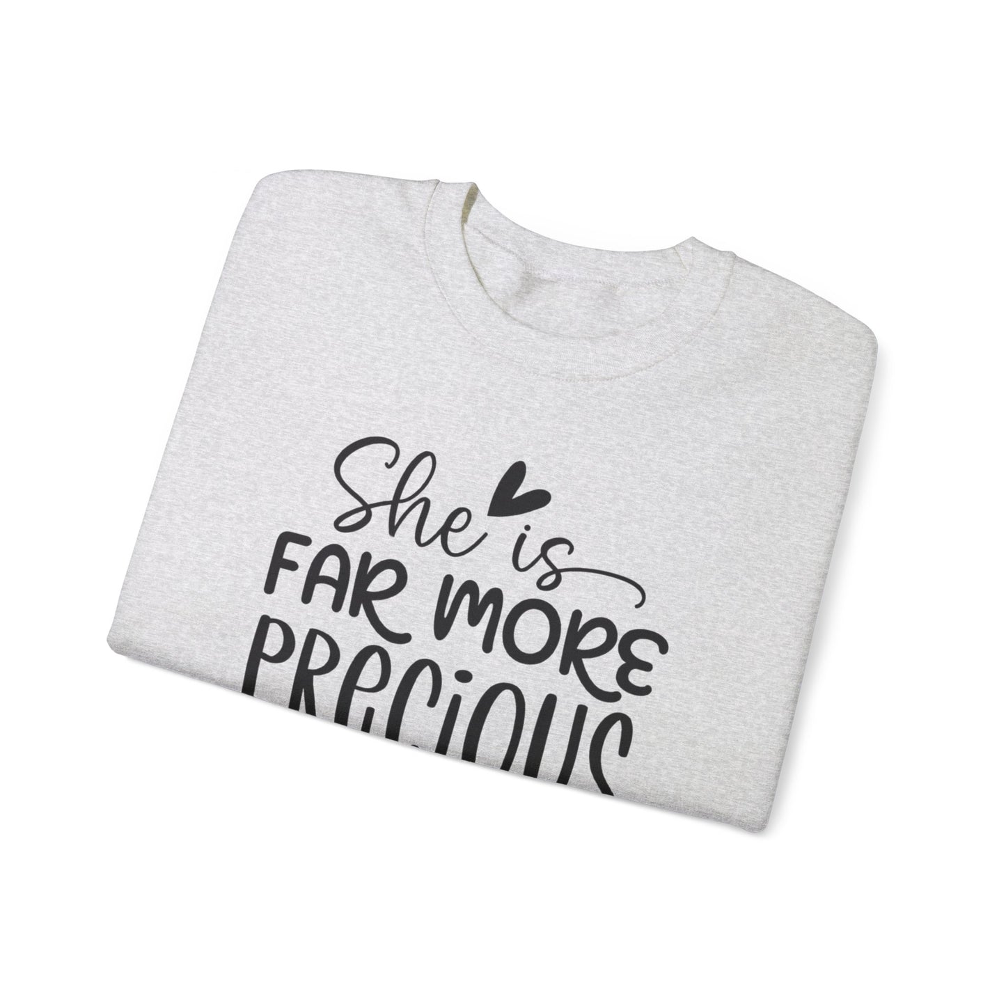 Far More Precious Women's Relaxed Sweatshirt - Sweet Baby Jeez Teez