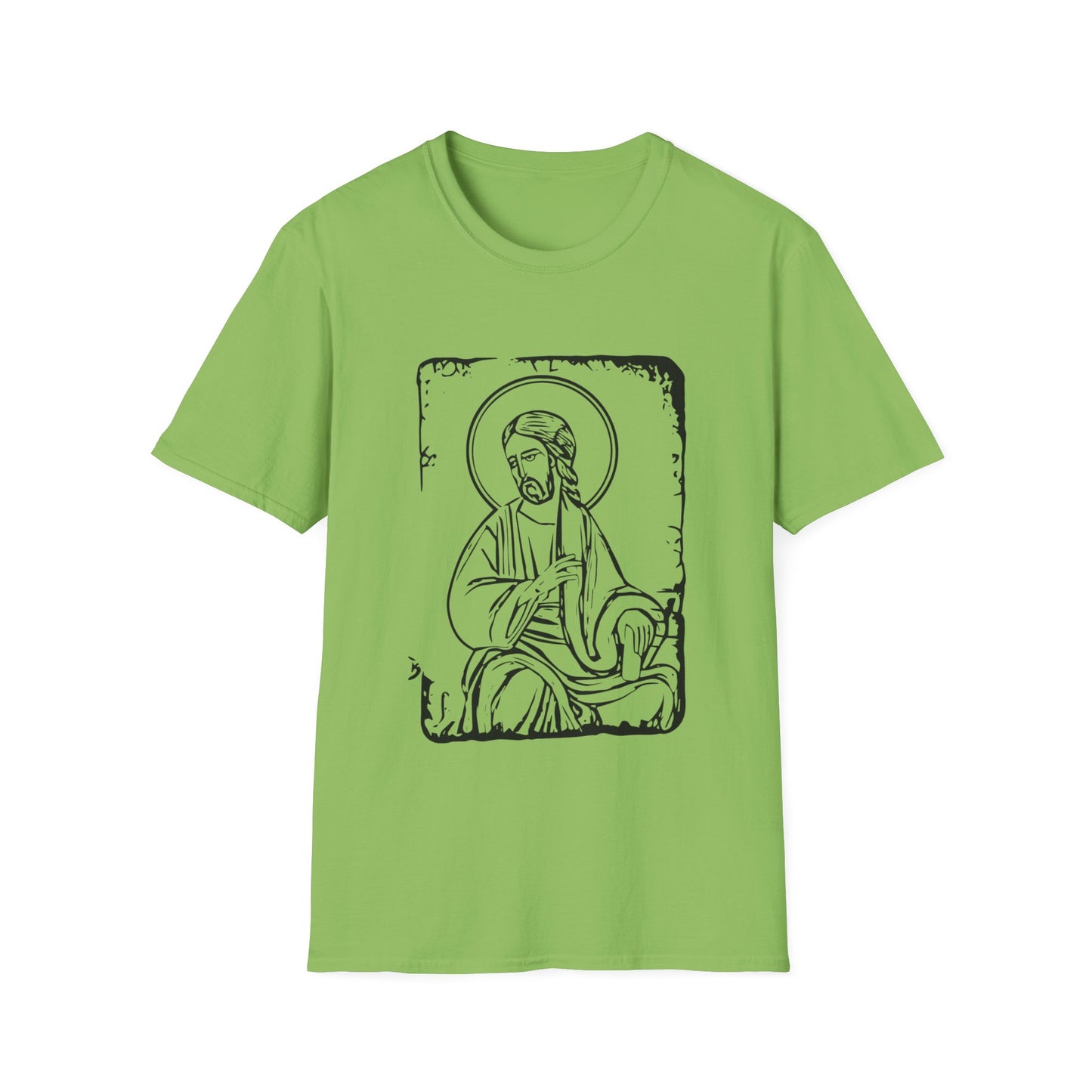 Orthodox Icon Men's Tshirt (Black Logo) - Sweet Baby Jeez Teez