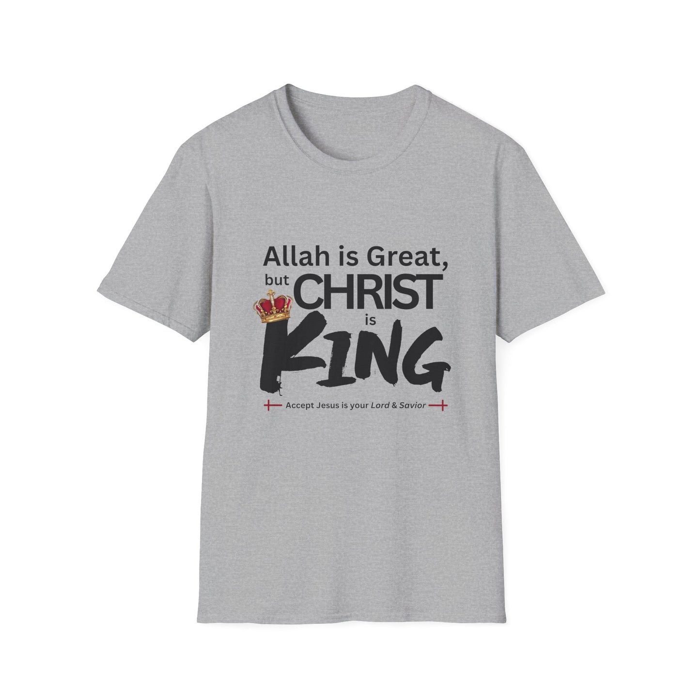 Christ is King Unisex T-shirt (Great Logo) - Sweet Baby Jeez Teez