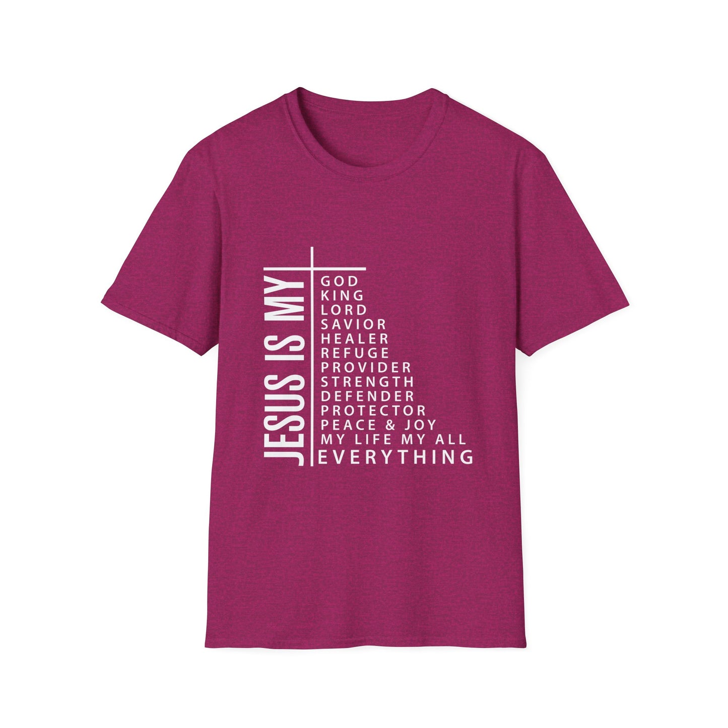 Jesus is My Women's Relaxed/Plus Tshirt (White Logo) - Sweet Baby Jeez Teez