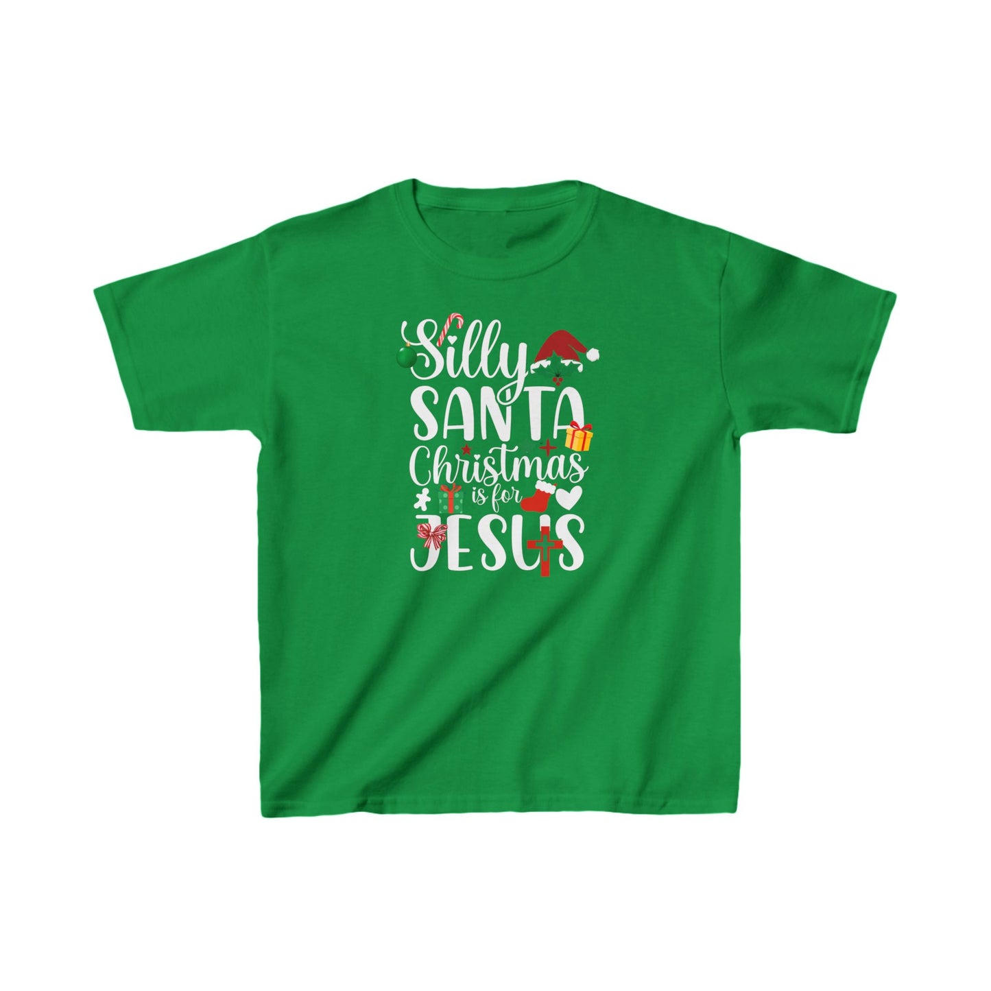 Silly Santa Kid's Tshirt (Gift Logo) - Sweet Baby Jeez Teez