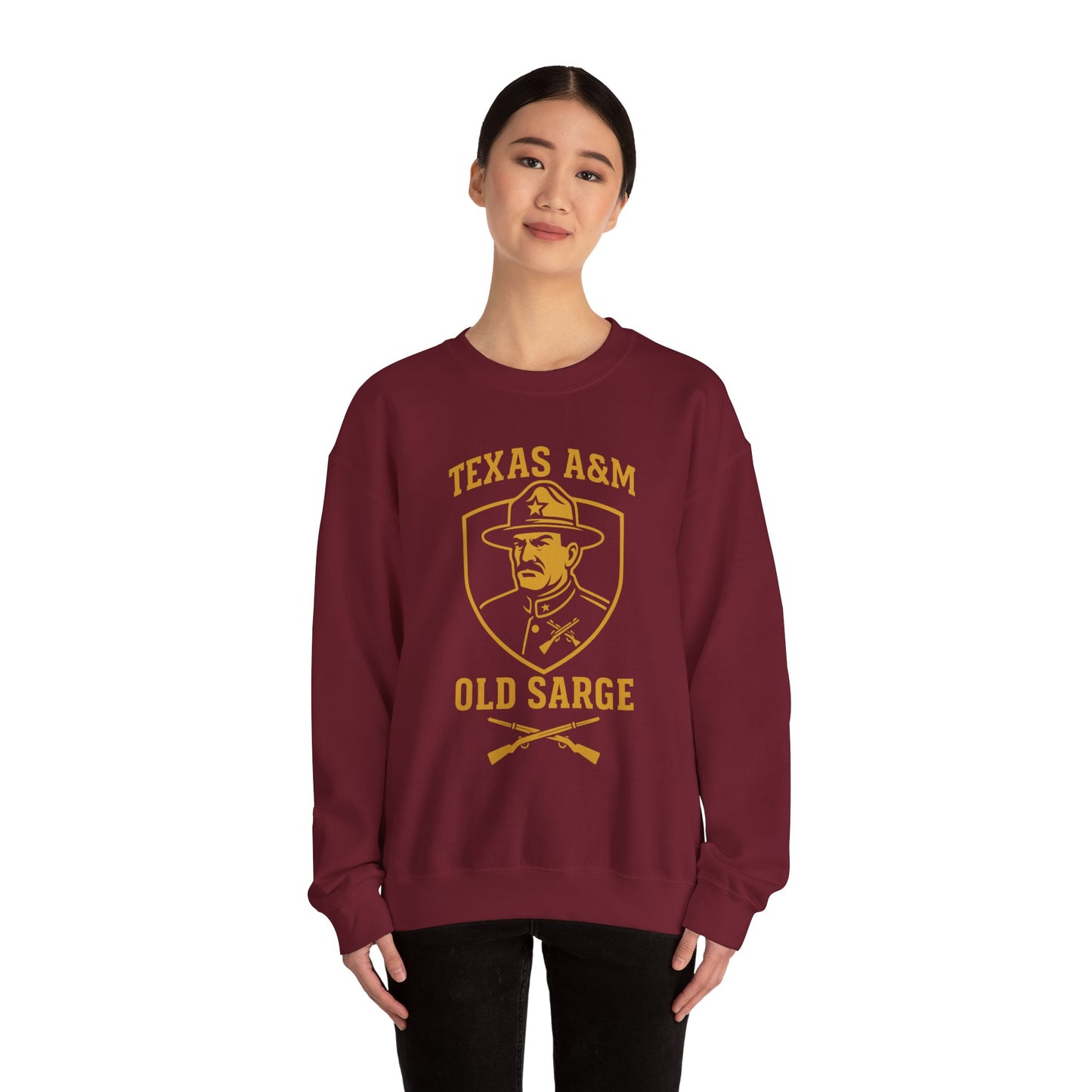 Vintage Texas A&M Old Sarge Cozy Unisex Crewneck Sweatshirt