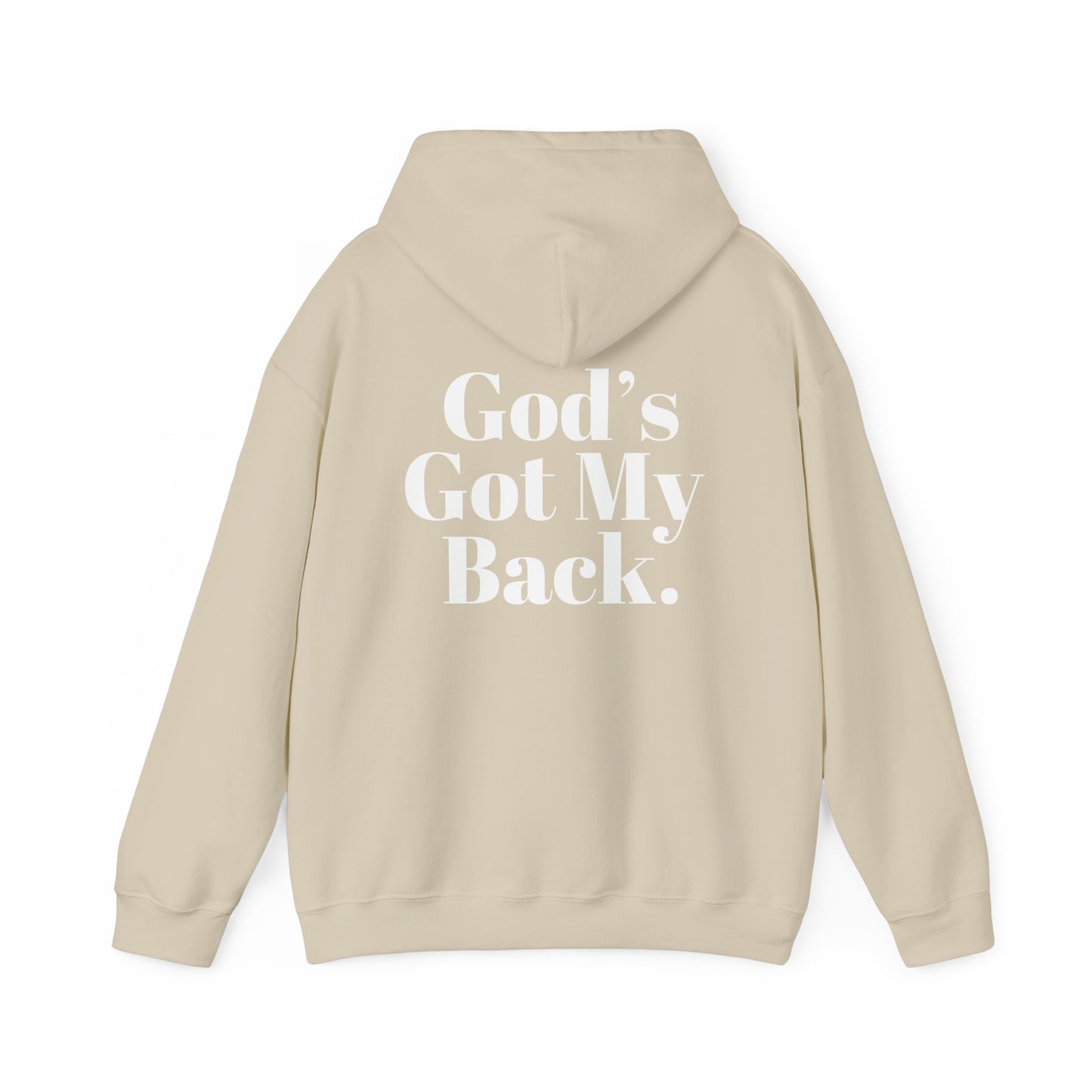 God's Got My Back Men's Hoodie (White Logo) - Sweet Baby Jeez Teez